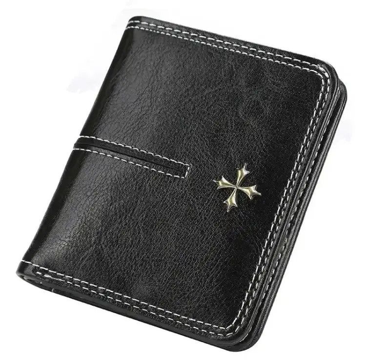 Japanese Brand × Leather Y2K PU Leather Cross Wallet Size ONE SIZE - 1 Thumbnail