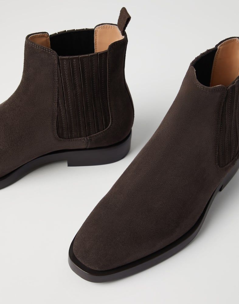 Brunello Cucinelli o1w1db10825 Pair Of Ankle Boots in Brown Size US 7 / EU 40 - 4 Thumbnail
