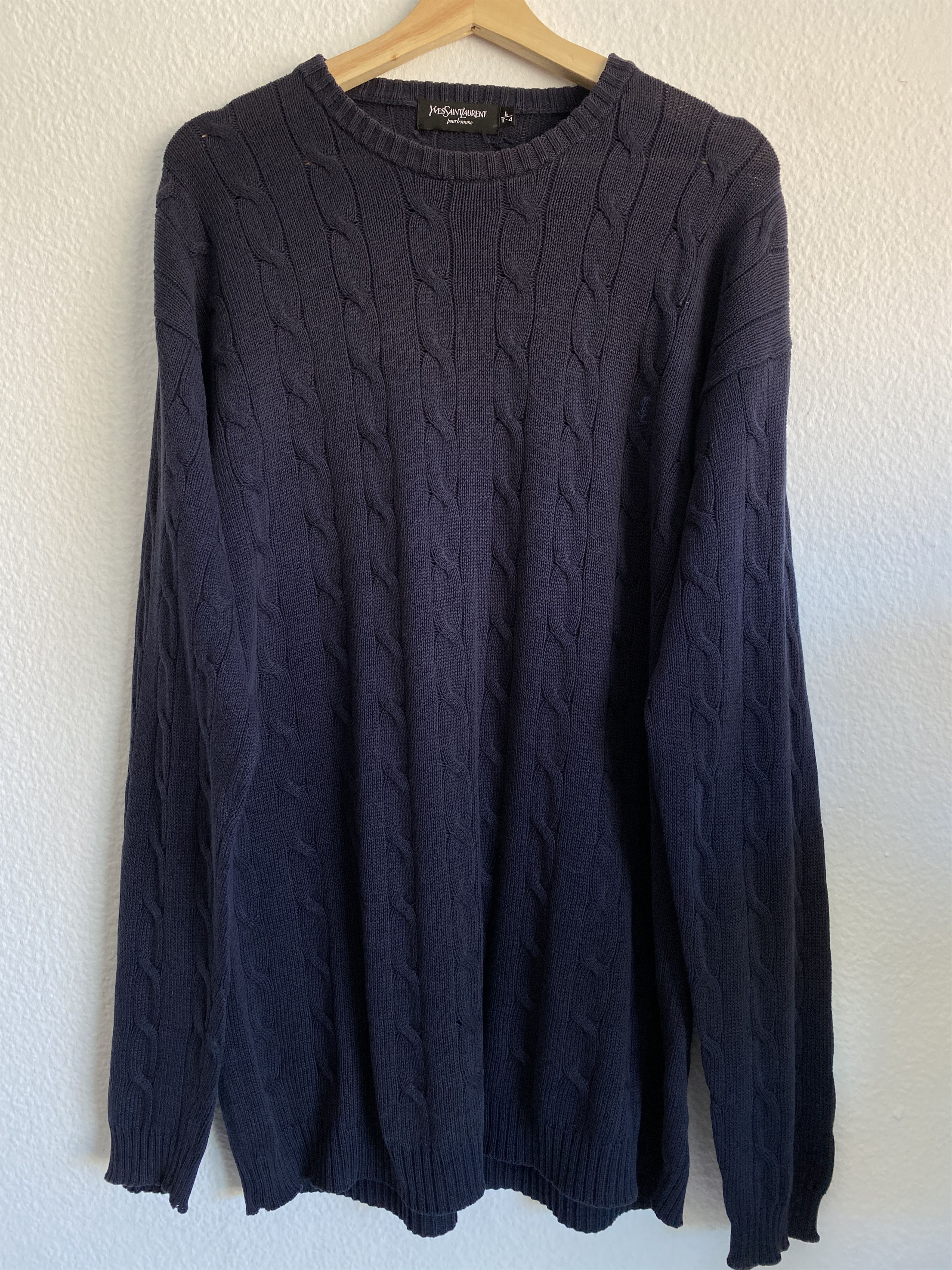 Yves Saint Laurent Yves Saint Laurent Vintage Knit Sweater – Size L Size US L / EU 52-54 / 3 - 1 Thumbnail