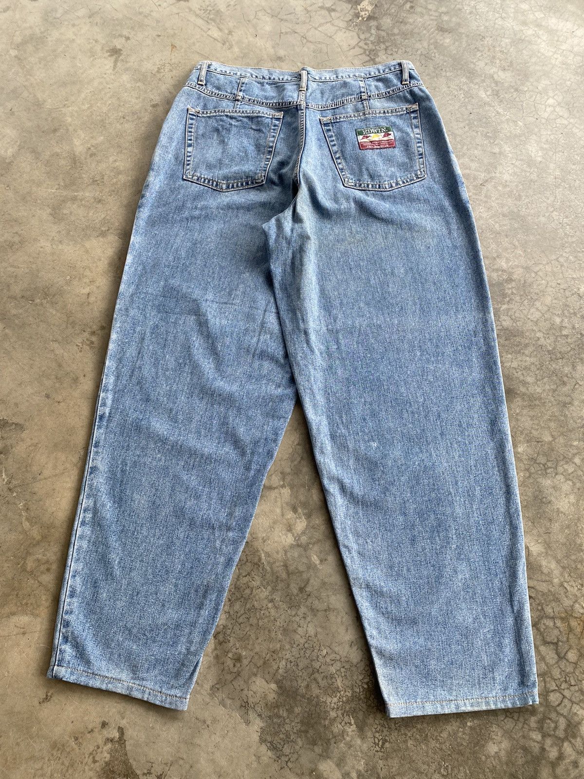 Edwin × Japanese Brand Baggy Jeans Japanese Vintage Edwin Distressed Size US 32 / EU 48 - 8 Thumbnail
