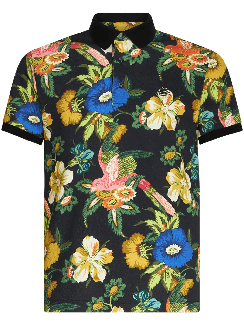 Other Floral-Print Cotton Polo Shirt – Men’s Short Sleeve Polo Size US L / EU 52-54 / 3 - 2 Thumbnail
