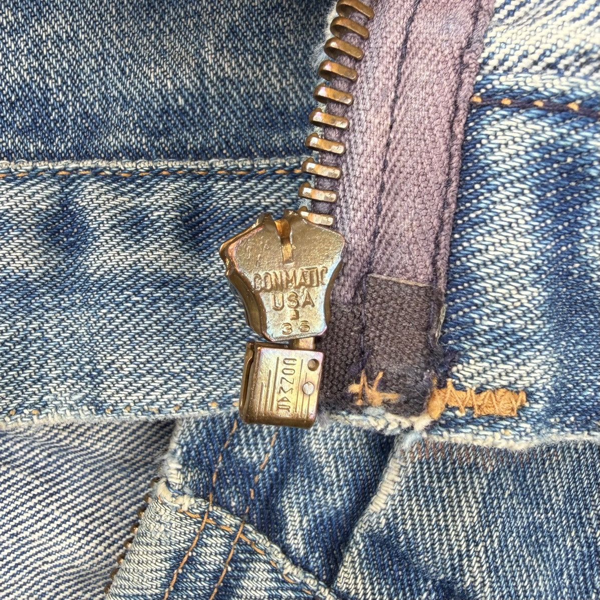 Wrangler 🔥Rare 60s Wrangler Zip Denim Jacket Talon Conmatic USA Size US XS / EU 42 / 0 - 21 Thumbnail