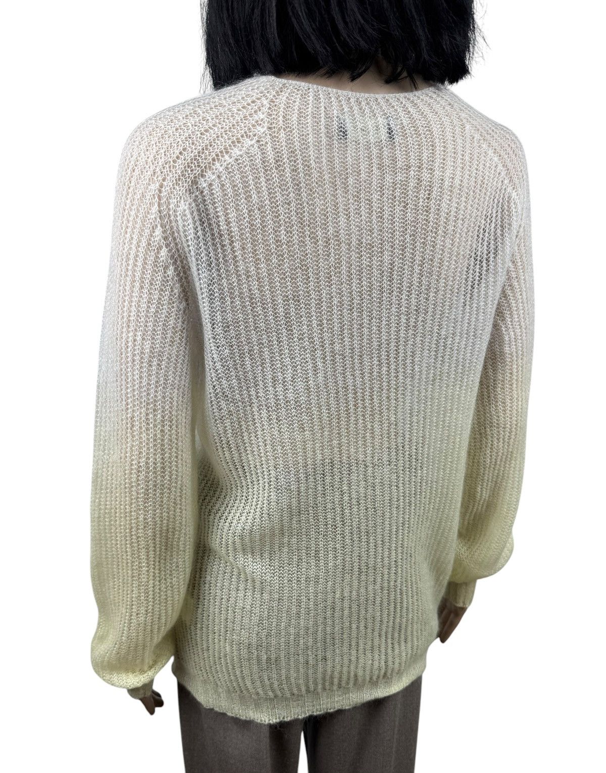 Roberto Collina Roberto Collina Transparent Gradient Sweater Wool-Mohair Size M / US 6-8 / IT 42-44 - 6 Thumbnail