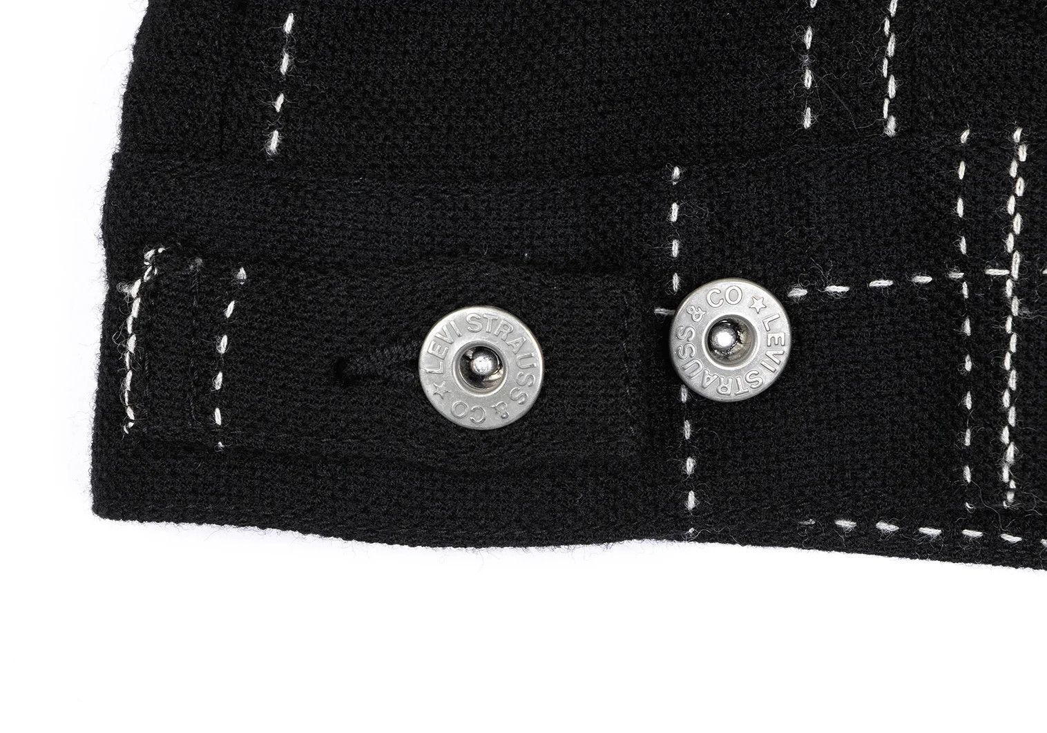 Junya Watanabe Corduroy Stitch Wool Trucker Jacket in Black, Size XS Size US XS / EU 42 / 0 - 16 Thumbnail