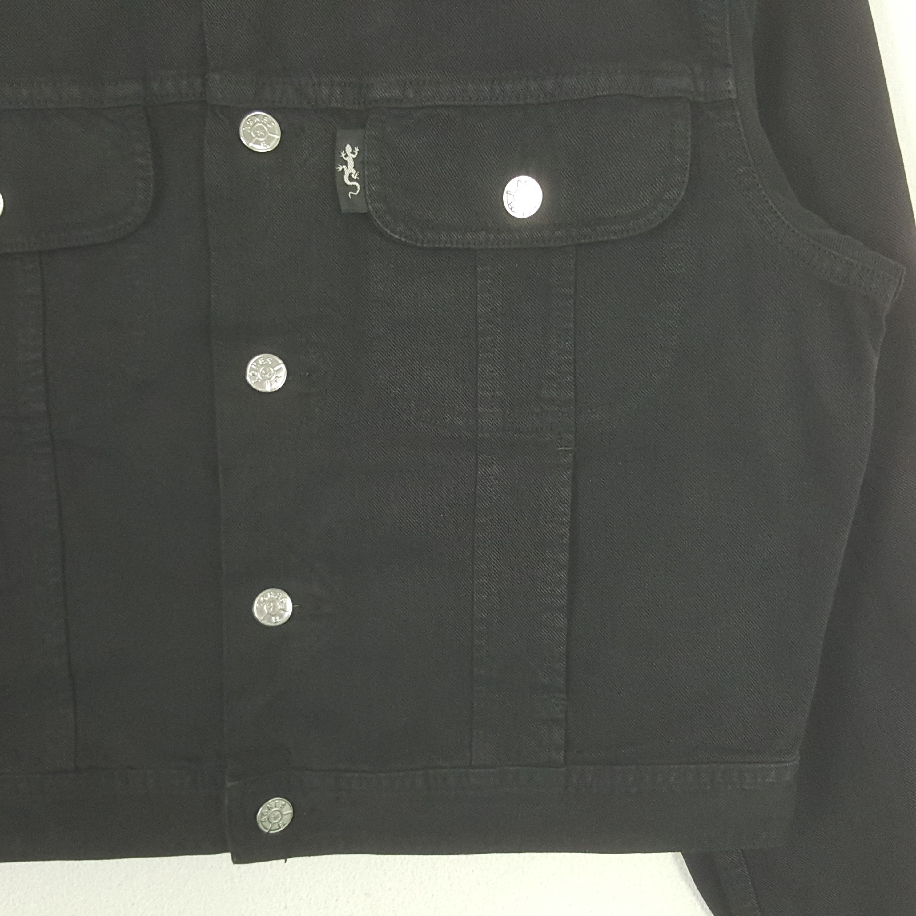 agnes b. Vintage Agnes b. Designer Crop Denim Jacket RR6 Size US S / EU 44-46 / 1 - 2 Thumbnail