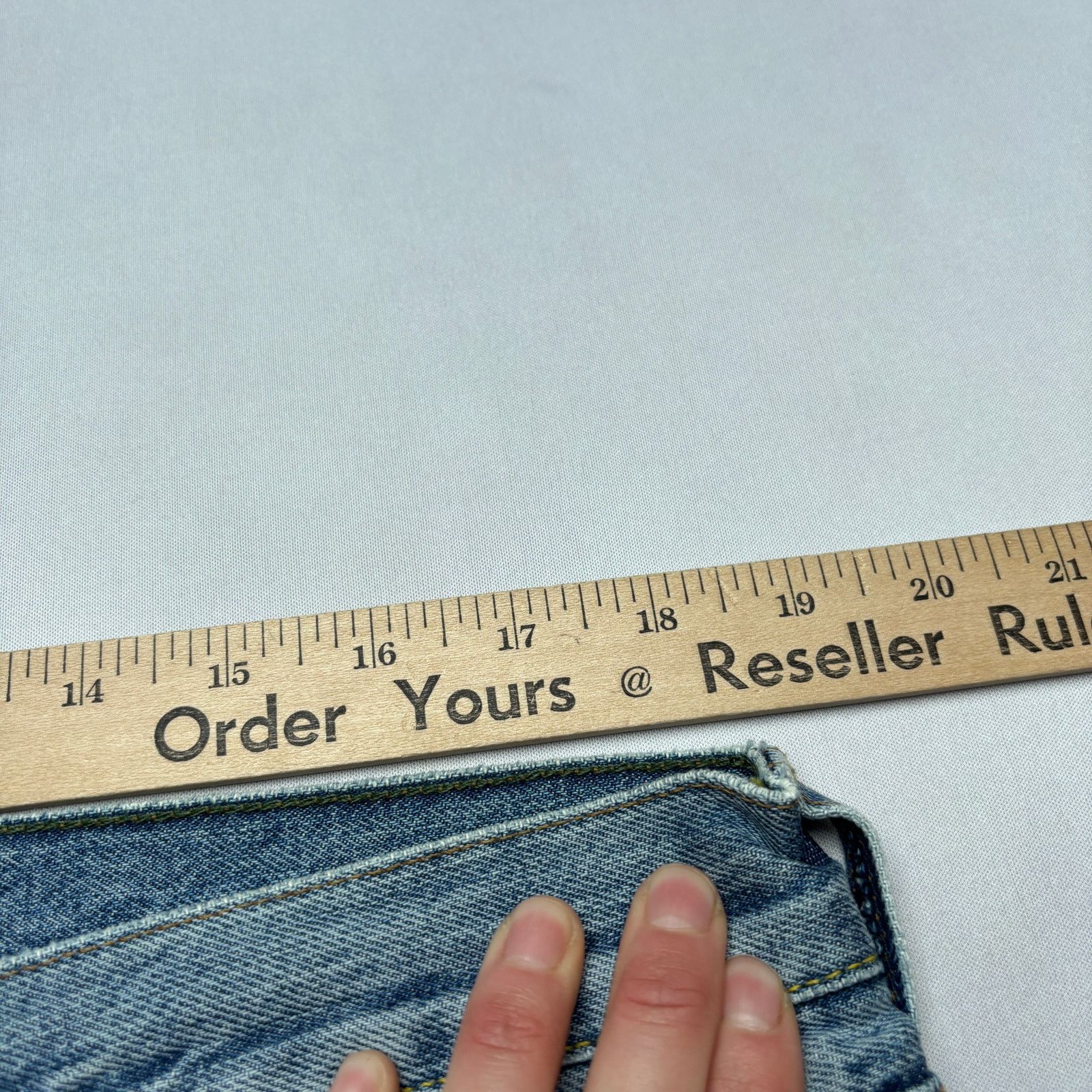 Sid Mashburn $185 Sid Mashburn Light Wash Denim 36x30 Slim Straight Jeans Size US 36 / EU 52 - 7 Thumbnail
