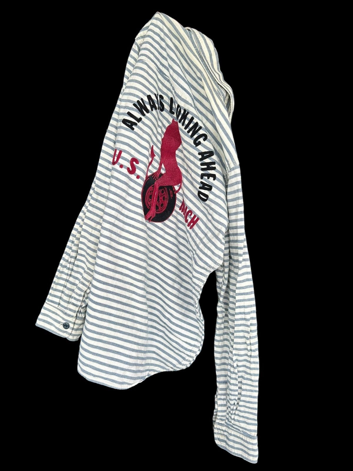 Hysteric Glamour × Japanese Brand × Vintage HYSTERIC GLAMOUR ALWAYS LOOKING AHEAD US MICH Buton up shirt Size US S / EU 44-46 / 1 - 1 Thumbnail