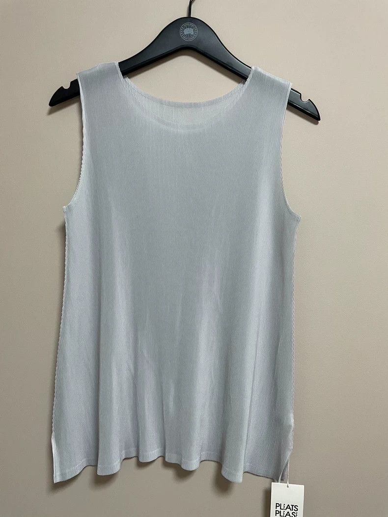 Issey Miyake Issey Miyake Grayish-white vest Size L / US 10 / IT 46 - 2 Thumbnail