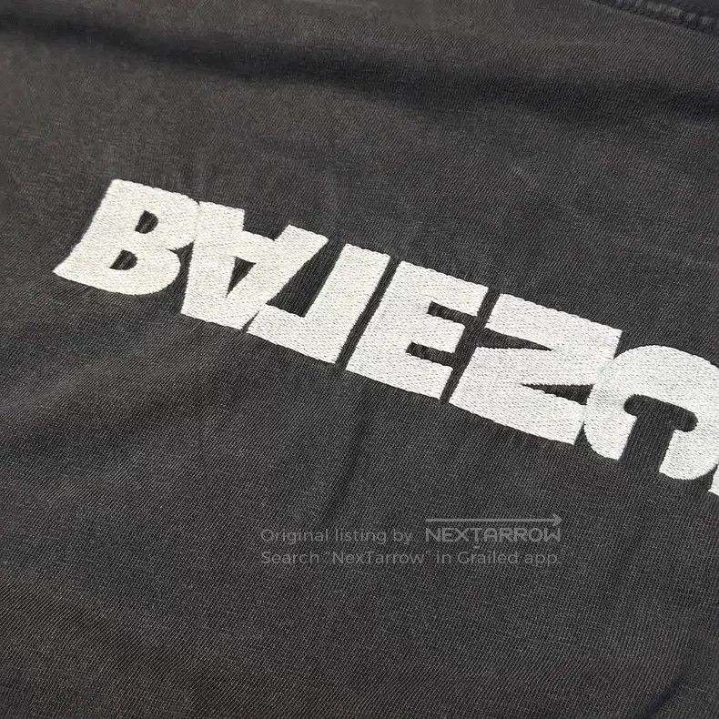 Balenciaga Balenciaga Distressed Washed Reverse Embroidered Logo T-Sh Size US XL / EU 56 / 4 - 5 Thumbnail