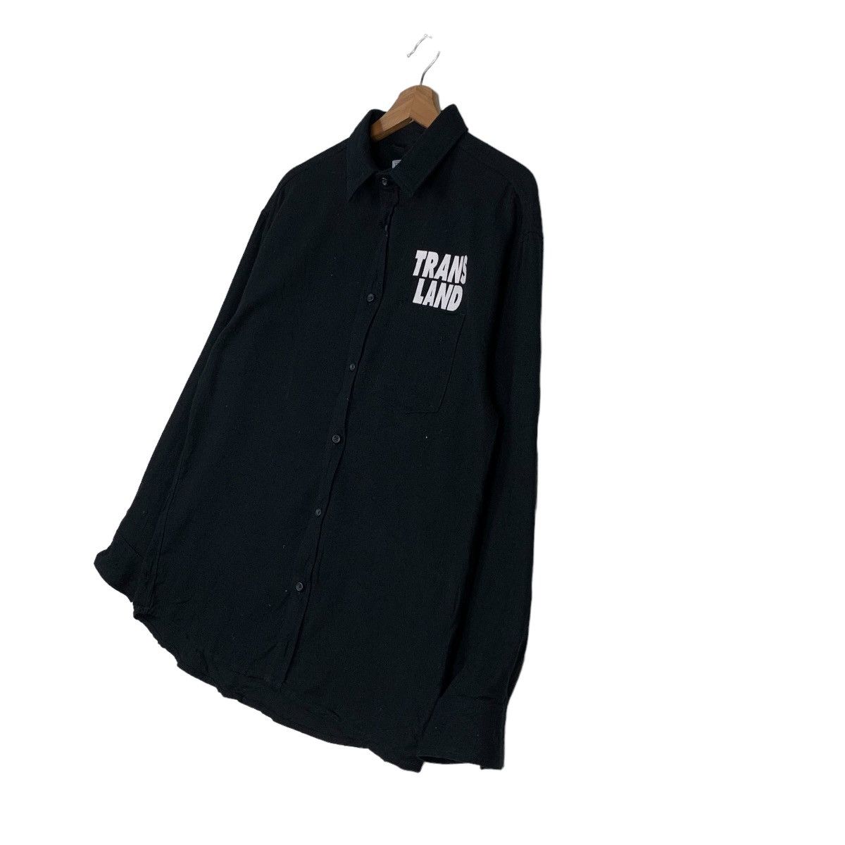 Vintage TRANS LAND URBANGARMENT BIG LOGO BUTTON UP SHIRT #0203-C10 Size US L / EU 52-54 / 3 - 4 Thumbnail