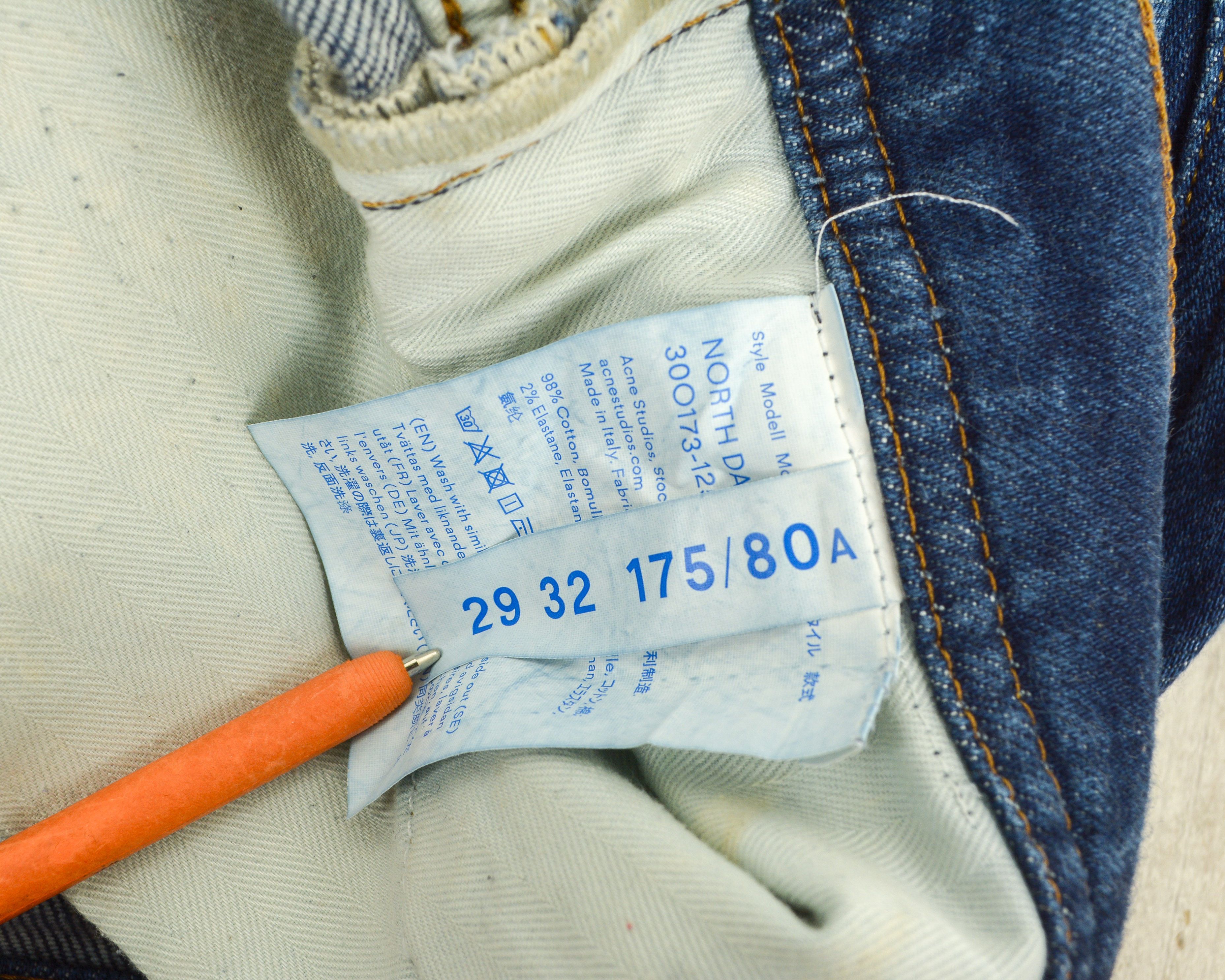 Acne Studios Bla Konst North Dark Blue Jeans W29 L32 Denim Skinny Slim Size US 29 - 4 Thumbnail
