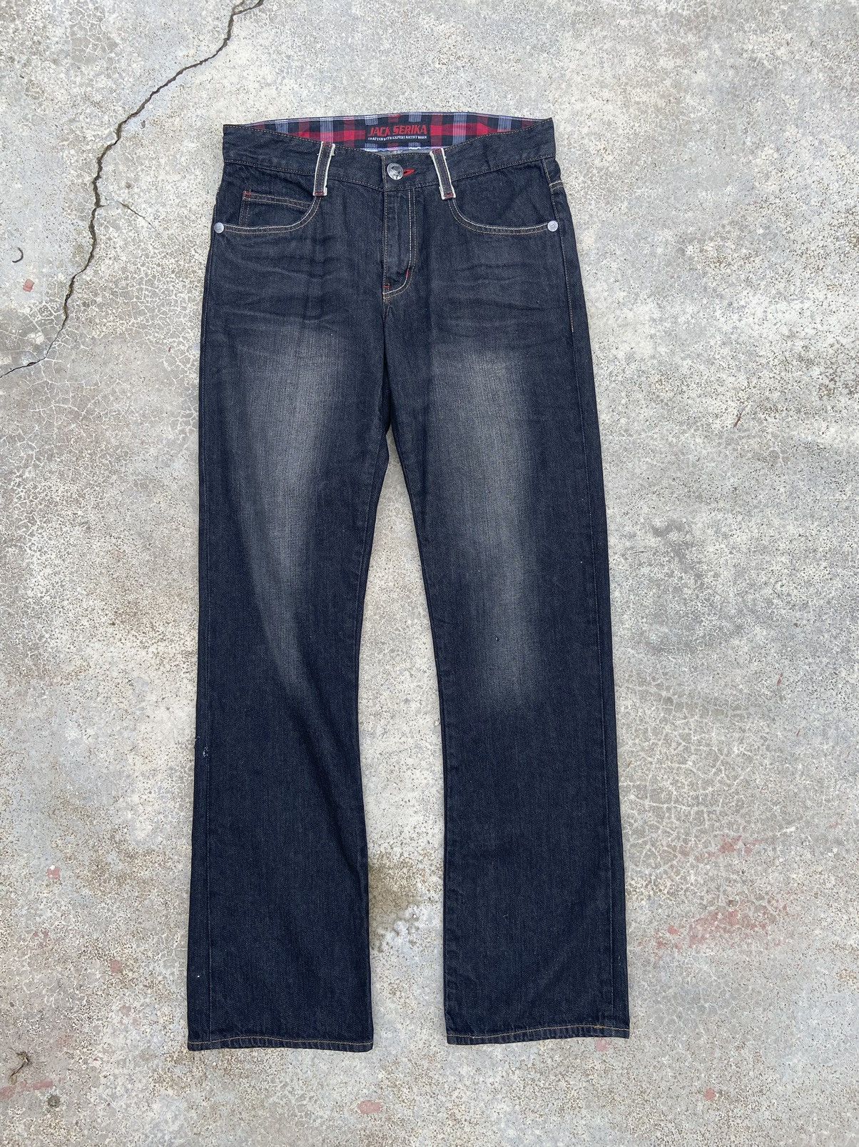 Japanese Brand 🔥 Jack Serika jeans Flared skulls if six was nine Size US 32 / EU 48 - 7 Thumbnail