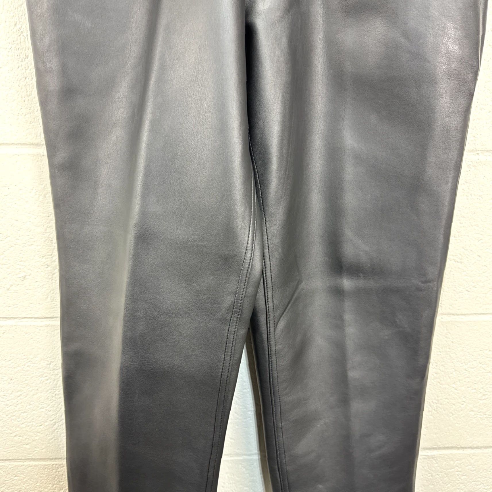 Vintage Morbid Threads Pants Mens 34x34 Black Faux Leather Vinyl Slim Straight Chino Punk Gothic Emo Casual Party/Cocktail Birthday Mens Size US 34 / EU 50 - 5 Thumbnail