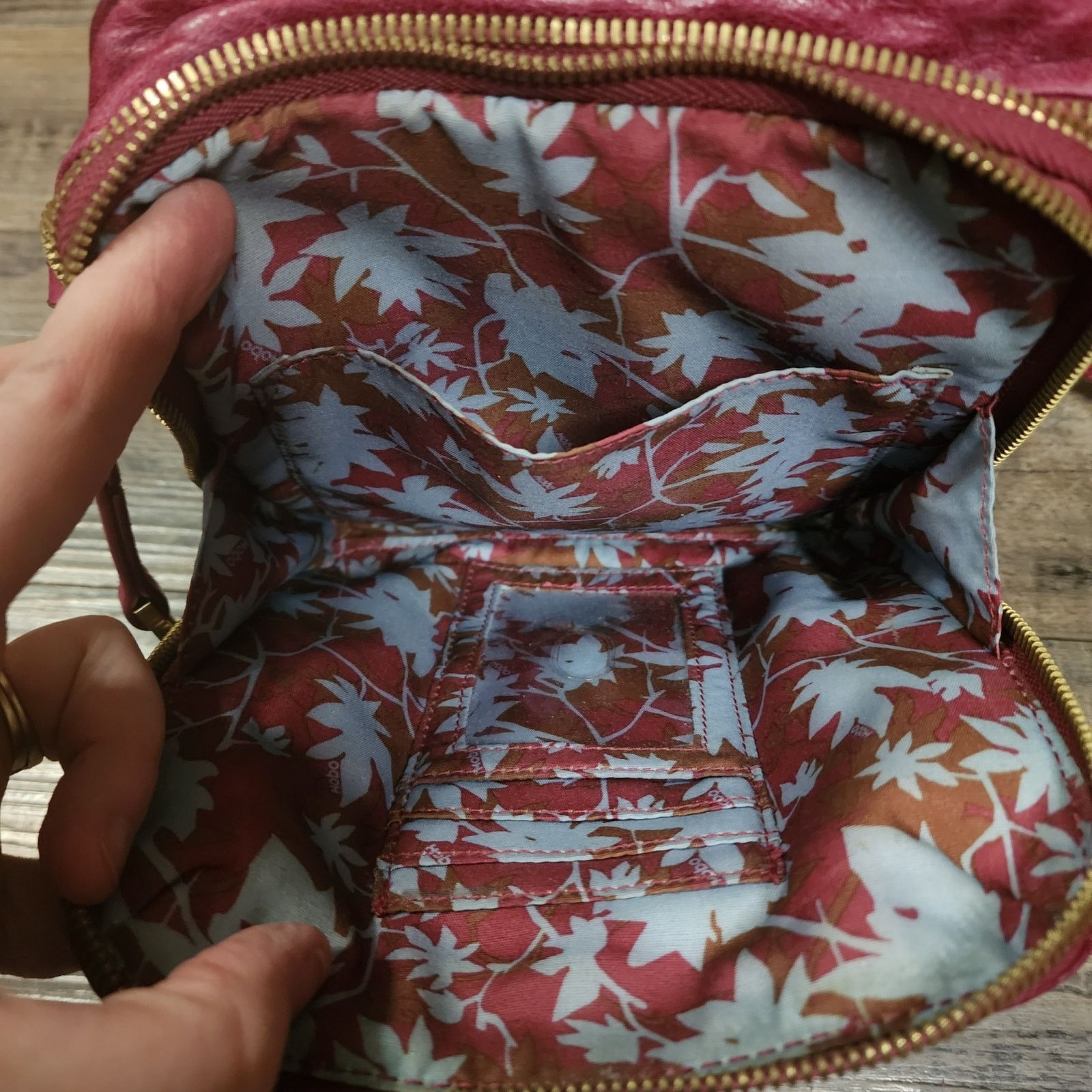 Hobo Hobo crossbody bag small square Maroon beautiful interior E Size ONE SIZE - 9 Thumbnail