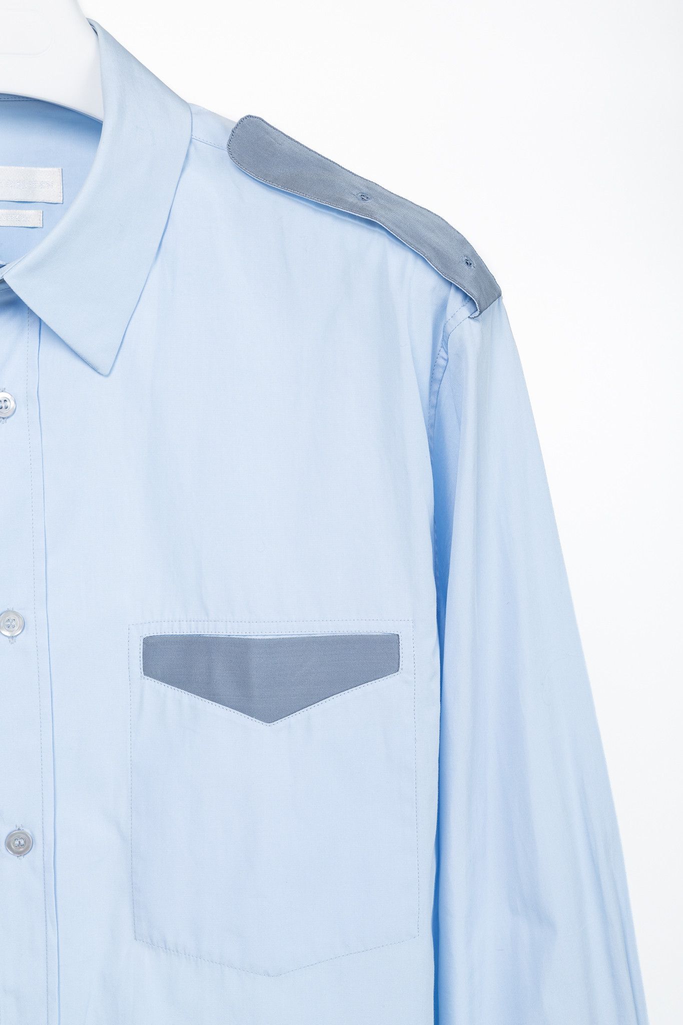 Alexander McQueen Alexander McQueen Cotton-Poplin Grosgrain-Trim Button Shirt Size US XL / EU 56 / 4 - 5 Thumbnail
