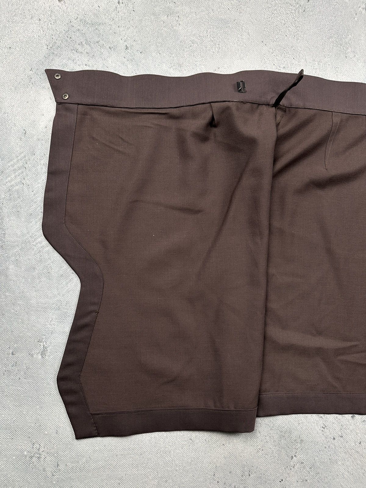 Thierry Mugler Thierry Mugler Paris Brown Wrap Pencil Skirt Structured 80s Size 28" / US 6 / IT 42 - 11 Thumbnail