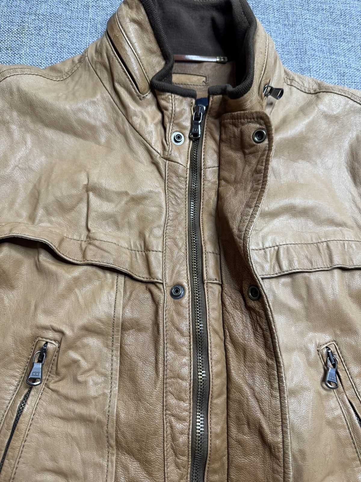 Tommy Hilfiger Vintage Tommy Hilfiger Tailored leather jacket L Size US L / EU 52-54 / 3 - 8 Thumbnail