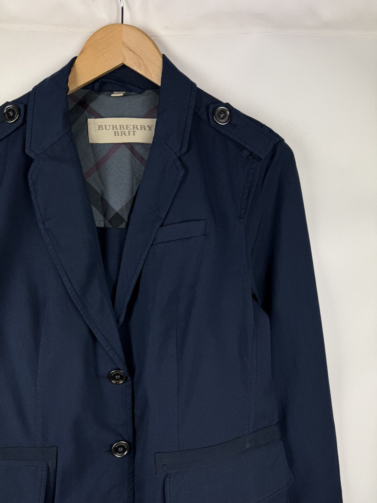 Burberry Burberry Brit Wool Half Lined Military Style Blazer Jacket Size XL / US 12-14 / IT 48-50 - 3 Thumbnail