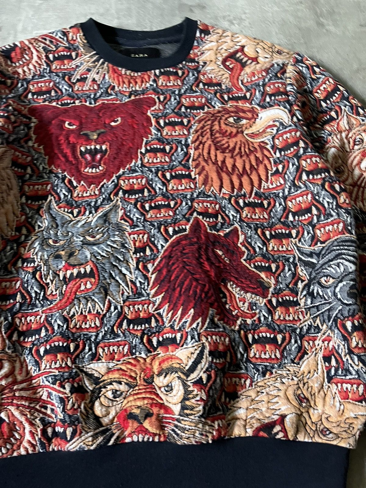 Zara ZARA man multicolor animal print all over sweatshirt Size US S / EU 44-46 / 1 - 3 Thumbnail