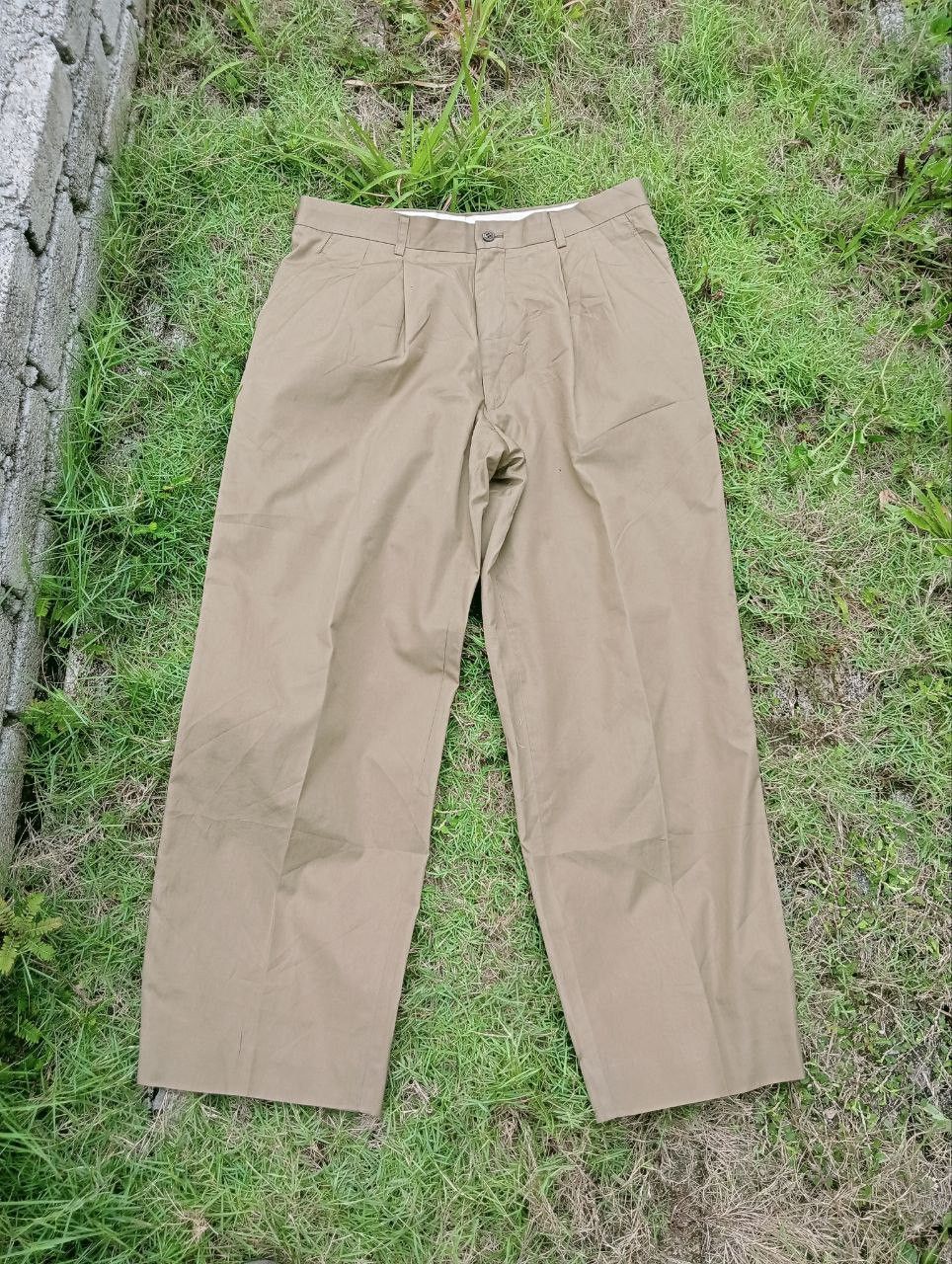 Christian Dior Monsieur VINTAGE CHRISTIAN DIOR BAGGY WIDE PANTS Size US 34 / EU 50 - 1 Thumbnail