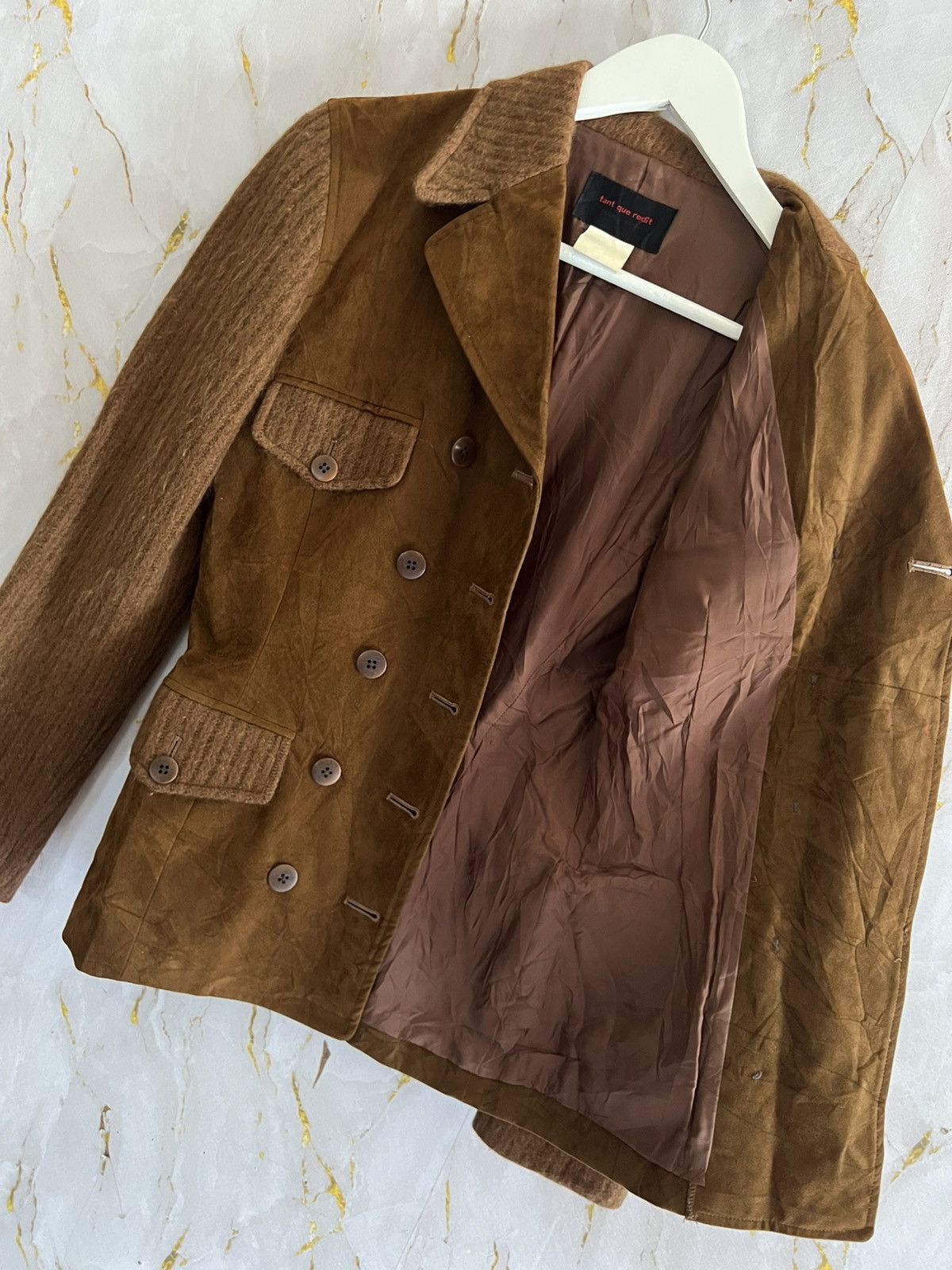 Japanese Brand Tant Que Redit Jacket Minimalist Japanese Designer Size S / US 4 / IT 40 - 9 Thumbnail