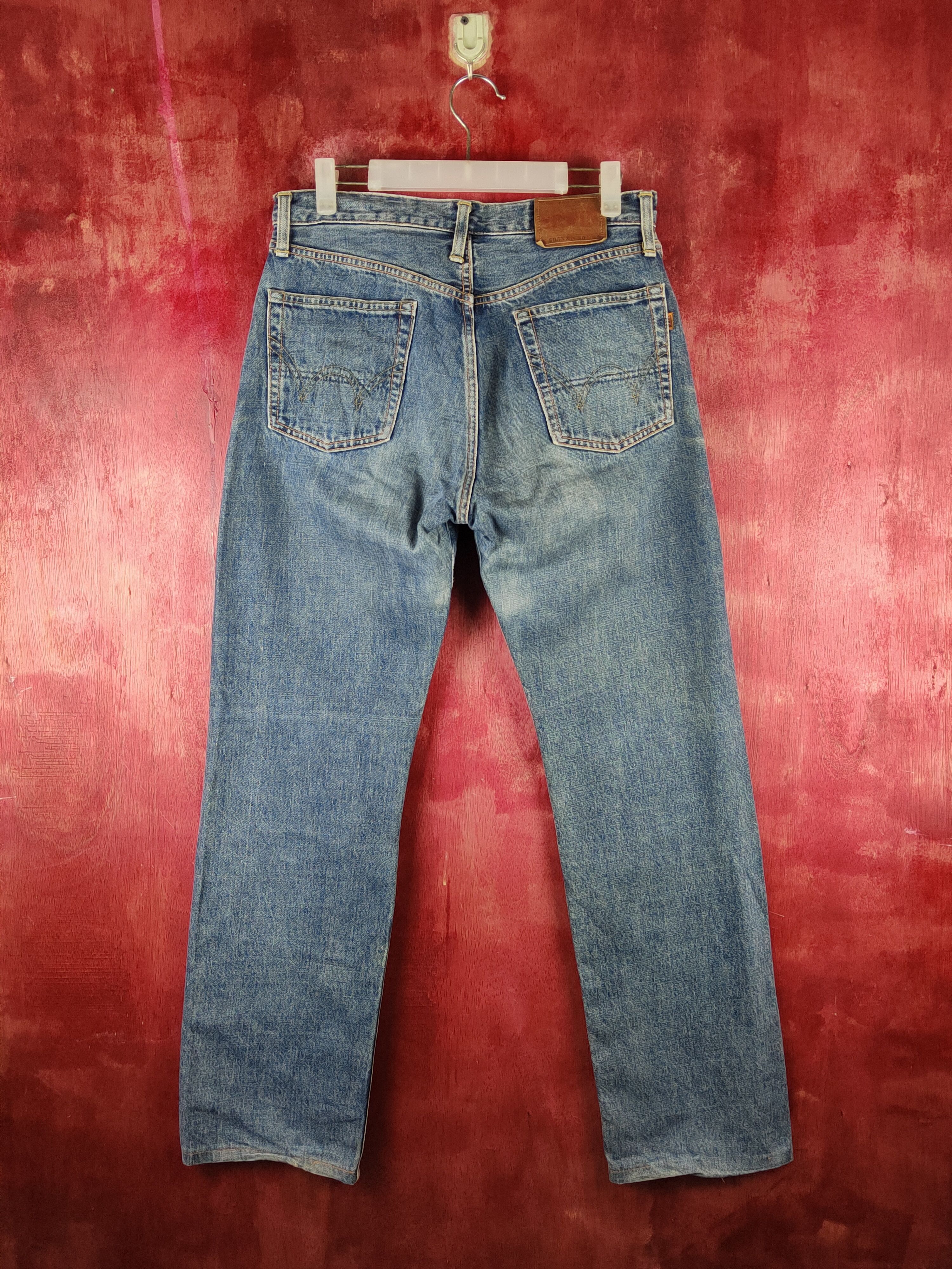 Edwin Edwin Blue Faded Distressed Ripped Jeans #S2330 Size US 30 / EU 46 - 7 Thumbnail