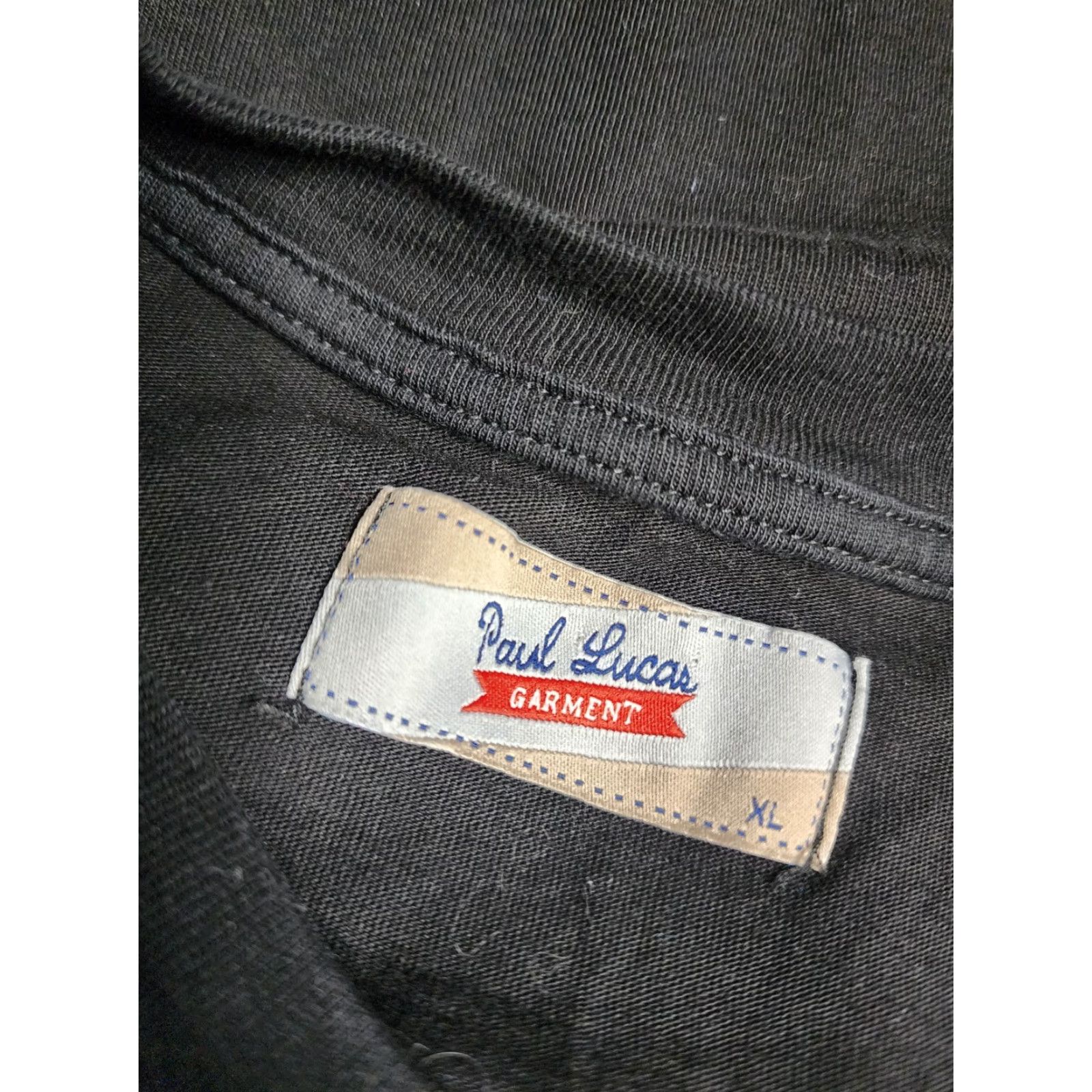 Vintage Paul Lucas T-Shirt Slim Fit Embroidered Sailing Black XL Men Shirt Size US XL / EU 56 / 4 - 4 Thumbnail