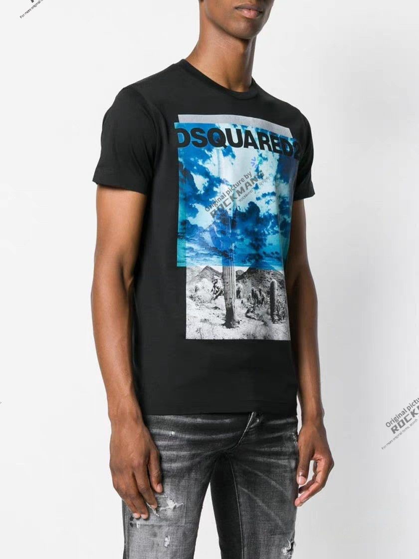 Dsquared2 DSquared2 Cloud Desert Cactus Print T-Shirt White Size XL Size US XL / EU 56 / 4 - 3 Thumbnail