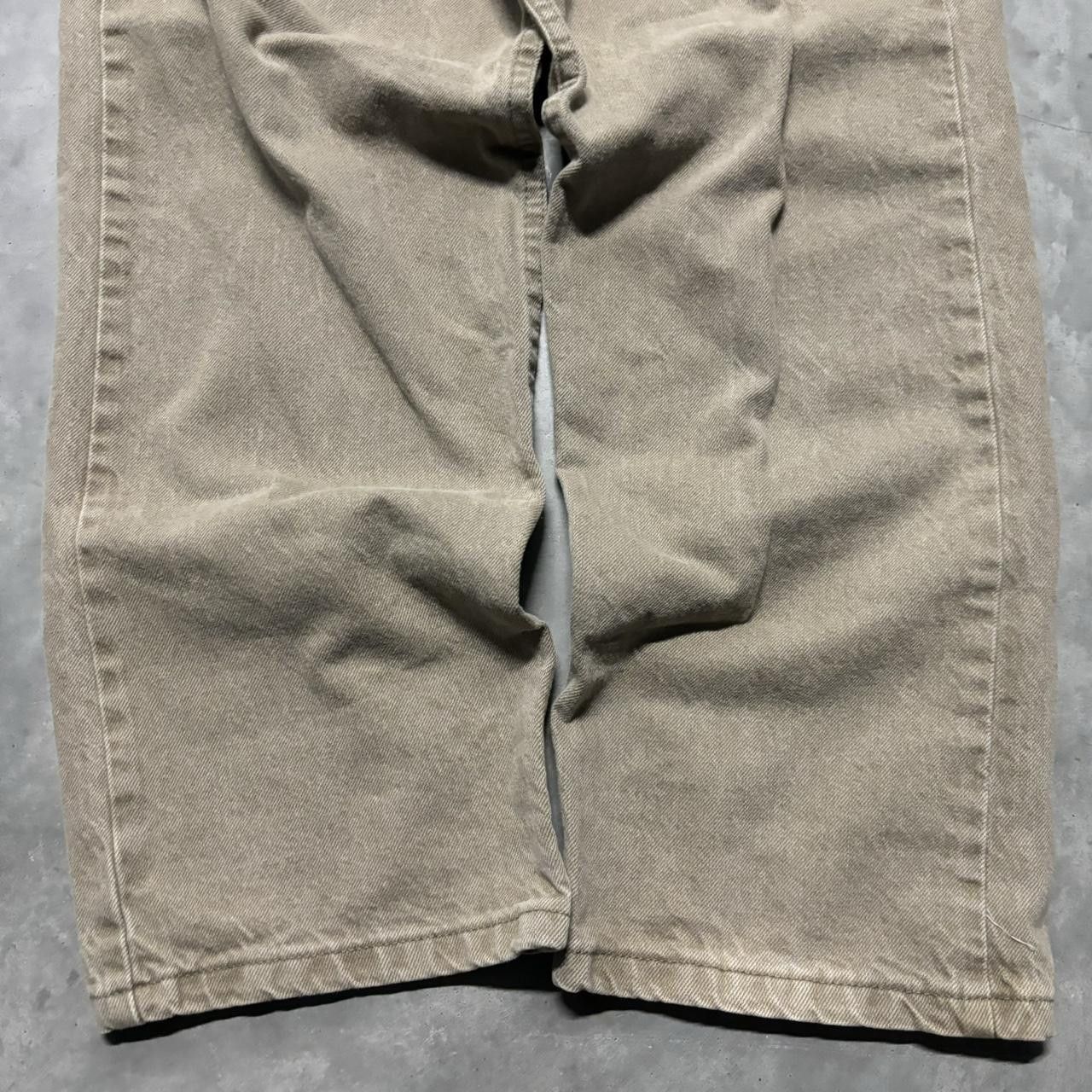 Japanese Brand × Vintage Crazy Vintage Y2K/2000s Grunge Khaki Essential Denim Jeans! Size US 34 / EU 50 - 6 Thumbnail
