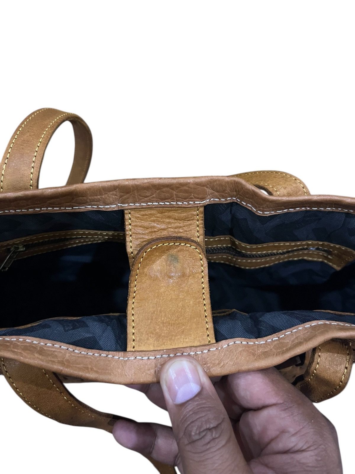 Genuine Leather Vintage ROBITA LEATHER TOTE BAG Size ONE SIZE - 12 Thumbnail