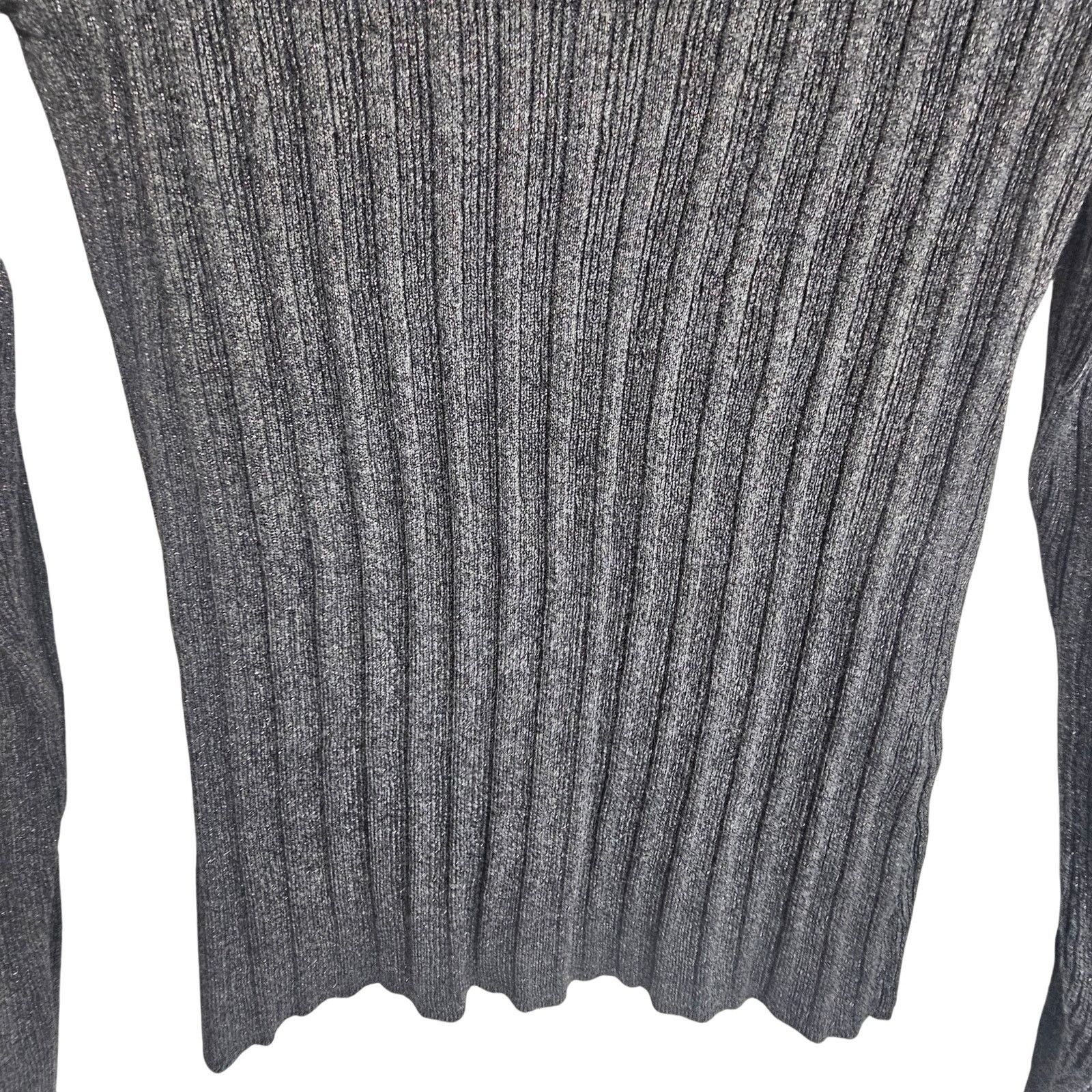 White House Black Market White House Black Market Womens Ribbed Scoop Neck Sweater M Size M / US 6-8 / IT 42-44 - 3 Thumbnail