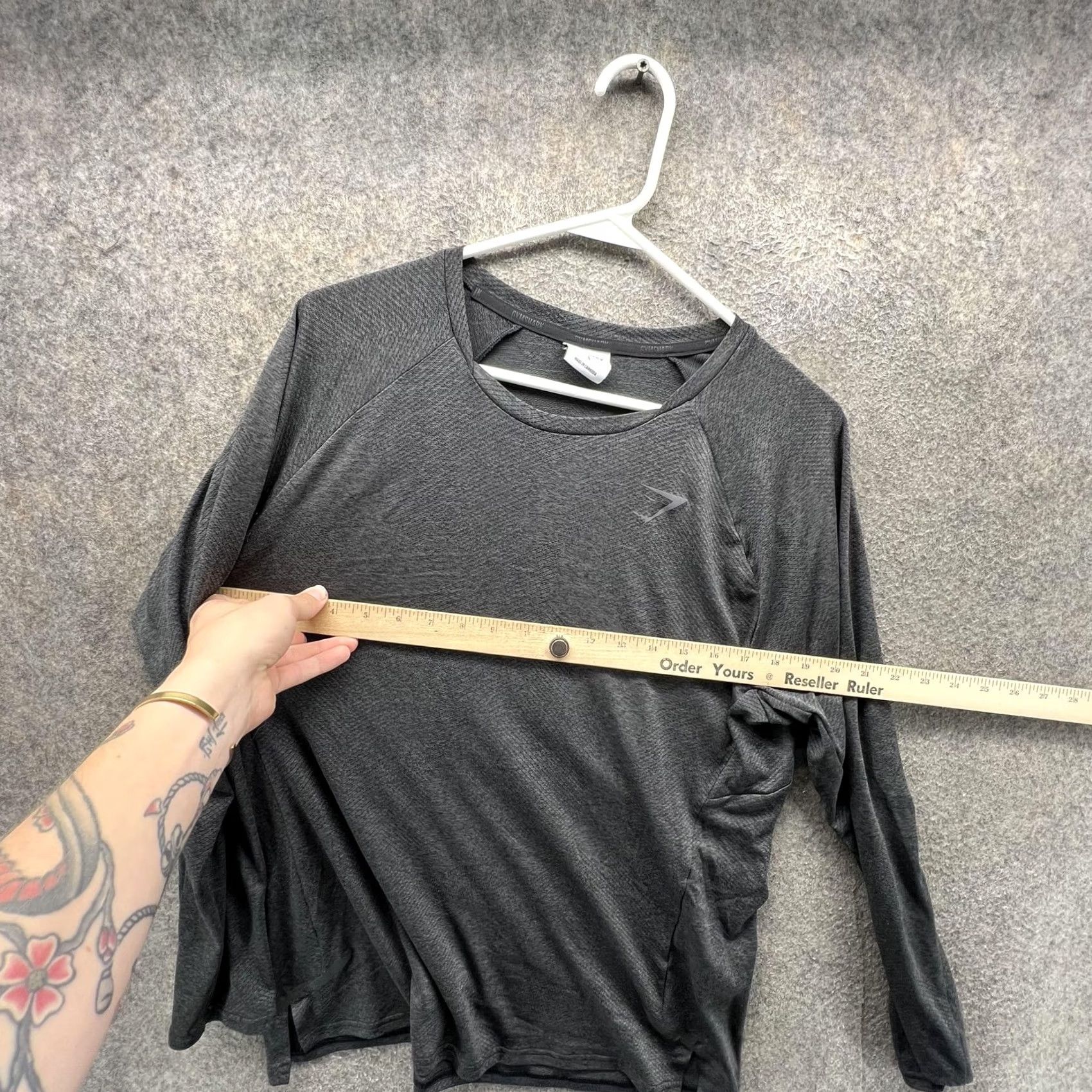 Gymshark Gymshark Shirt Mens L Gray Long Sleeve Performance Training Athletic Top Size US L / EU 52-54 / 3 - 3 Thumbnail