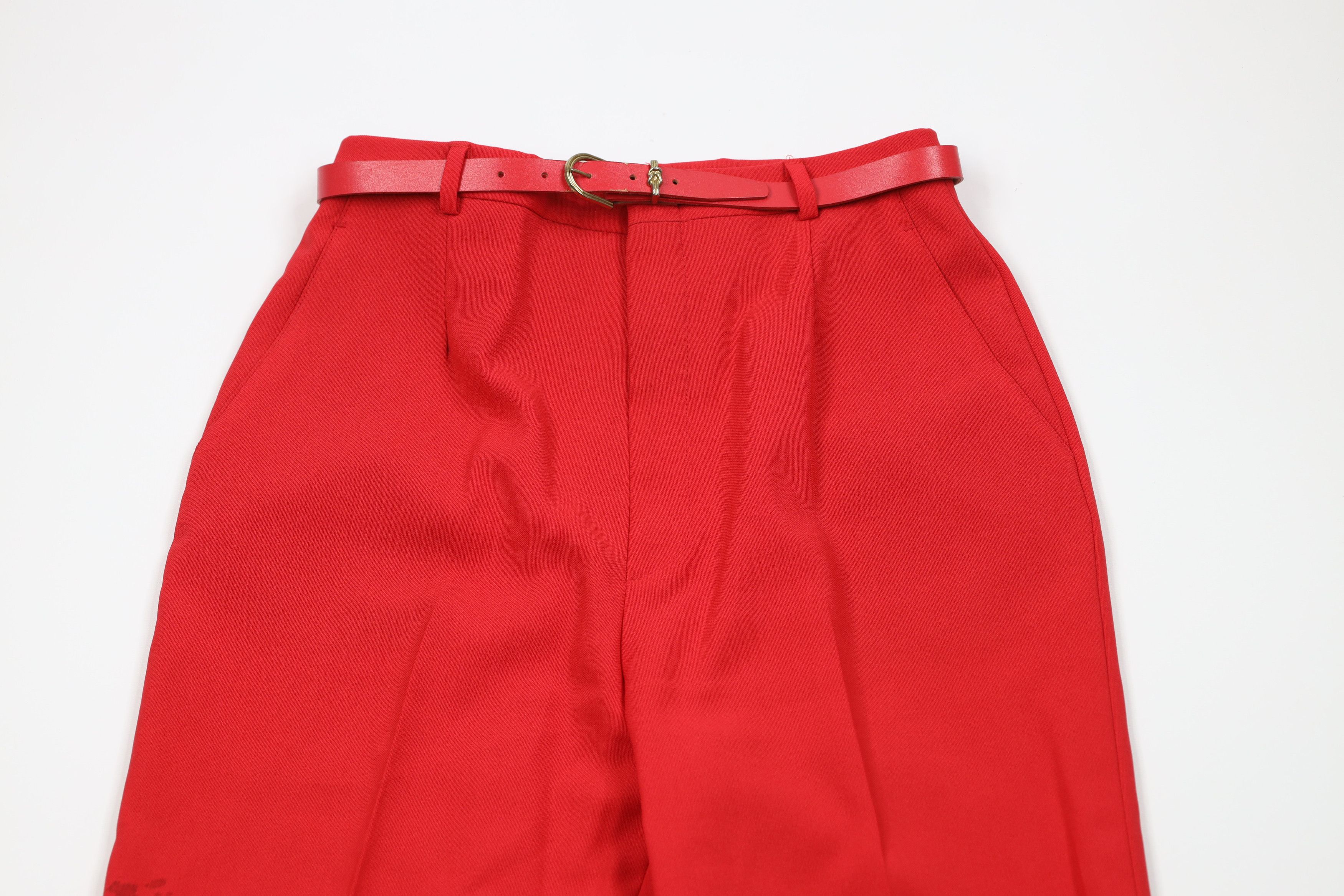 Vintage Vintage 70s Streetwear Knit High Waist Chino Pants USA Size 34" / US 12 / IT 48 - 2 Thumbnail