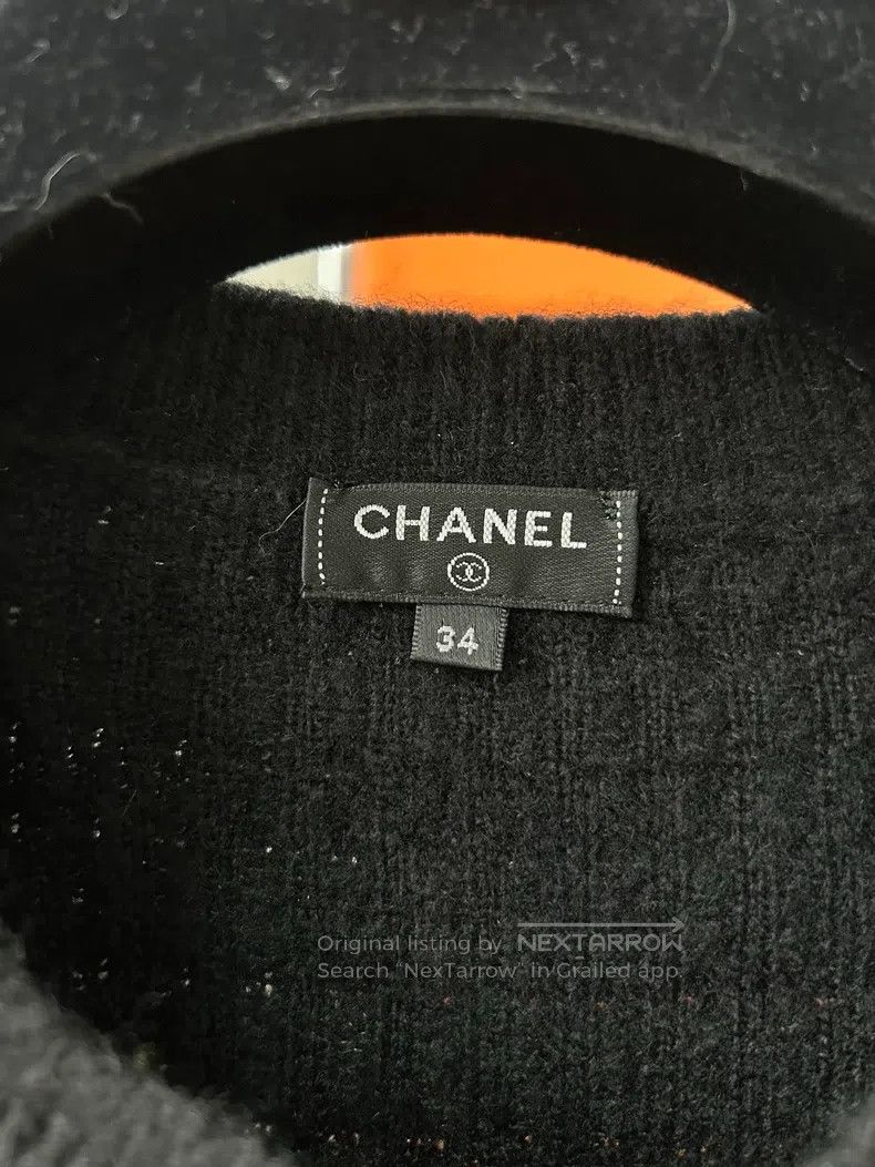 Chanel Chanel 18 Ski Series Black Cashmere Knitwear Sweater Size XXS / US 00 / IT 34 - 7 Thumbnail