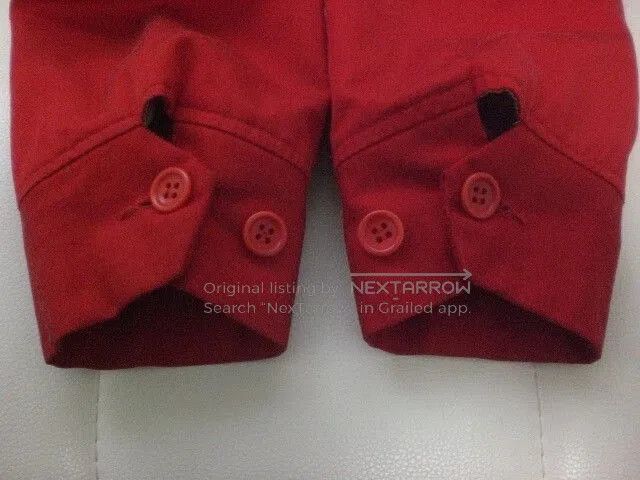Japanese Brand Stylish Red Motorcycle Jacket for Men. Size US M / EU 48-50 / 2 - 5 Thumbnail