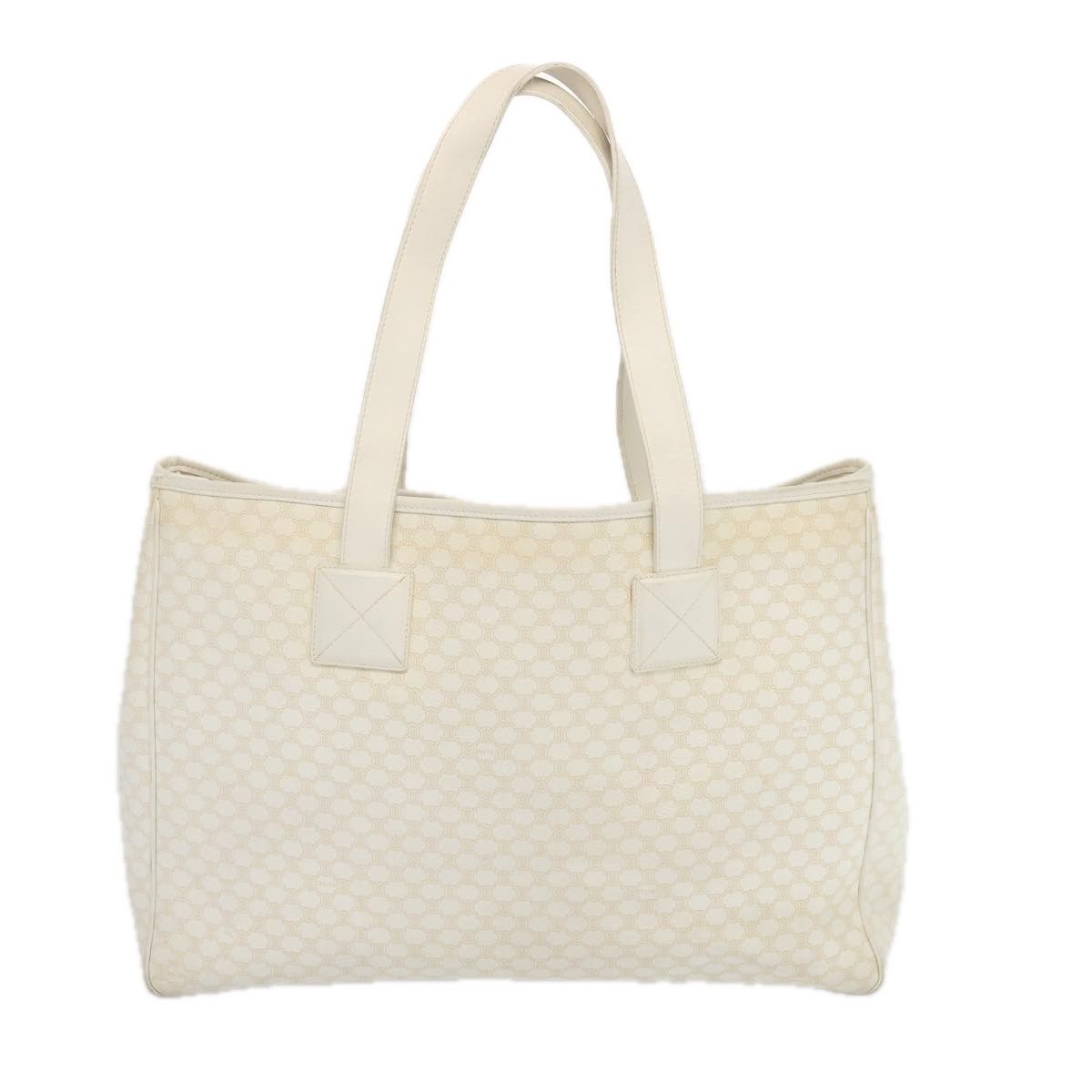 image of Celine Céline Macadam Tote in White, Women's