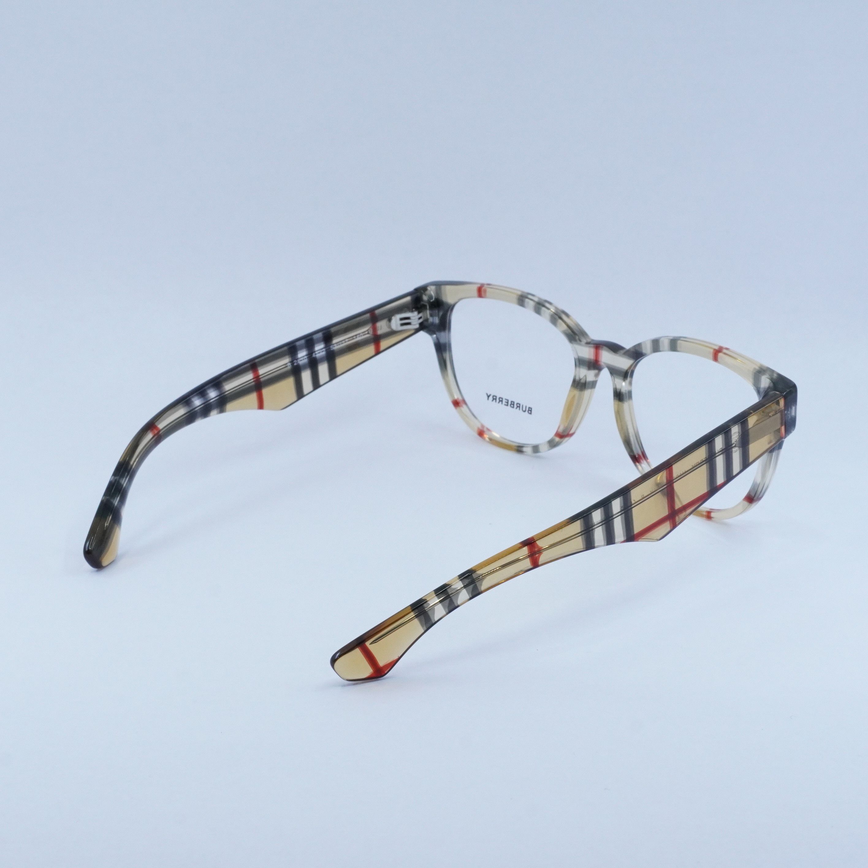 Burberry Burberry BE2410 4122 Eyeglasses Vintage Check 51mm Cat Eye Size ONE SIZE - 9 Thumbnail