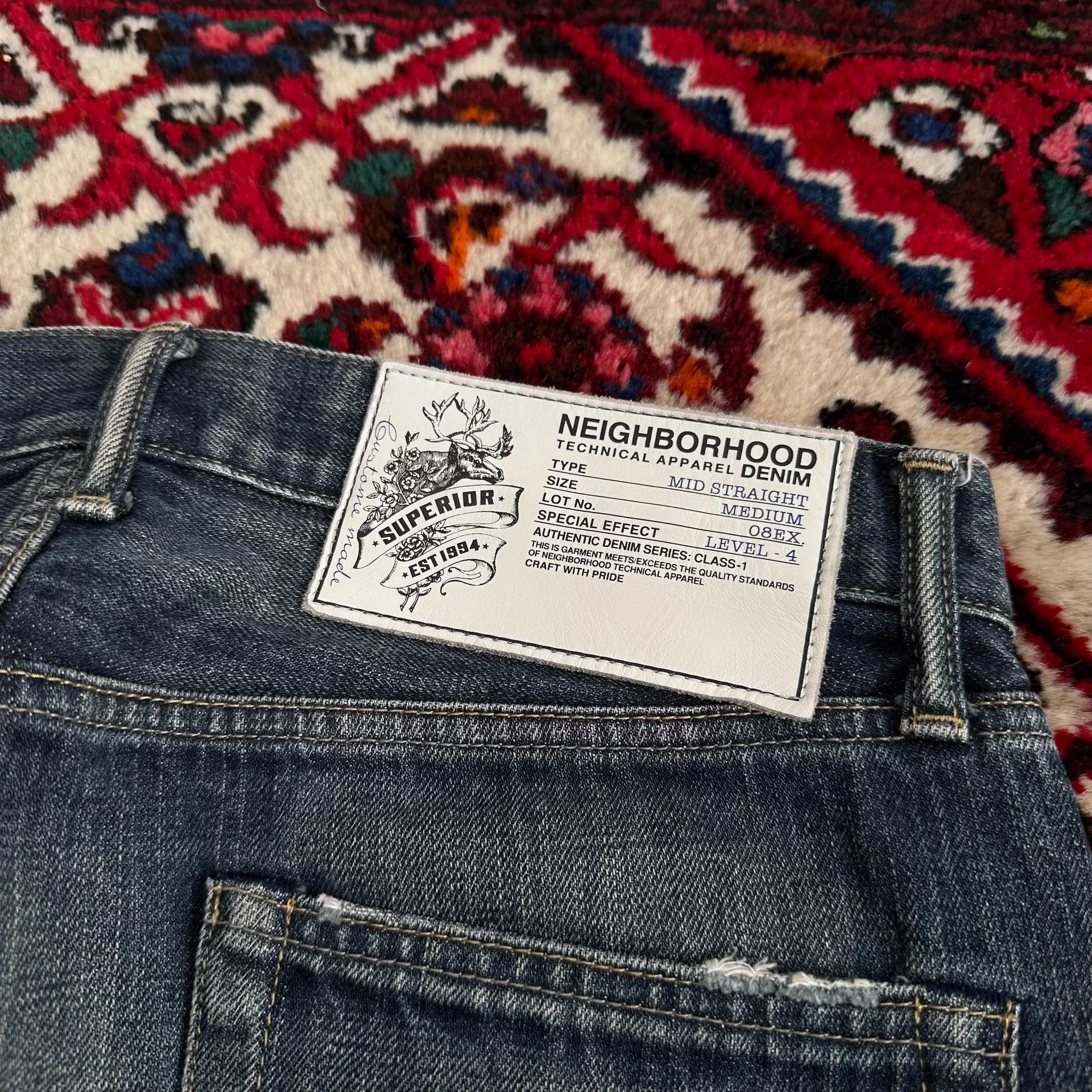 Neighborhood neighborhood 08ex splatter mid M jeans Size US 33 - 7 Thumbnail