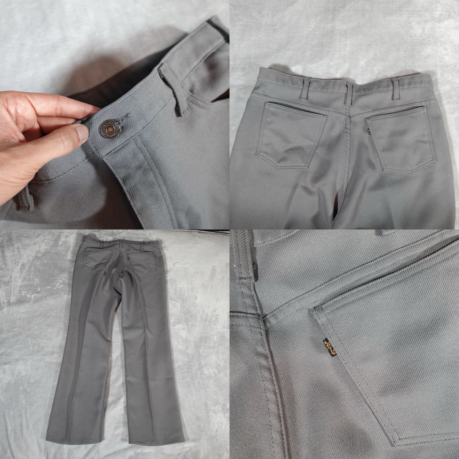 Levi's VINTAGE Levi's Dacron Pants Mens 38x32 Gray Regular Fit Pleated Straight Leg 90s Mens Size US 38 / EU 54 - 8 Thumbnail