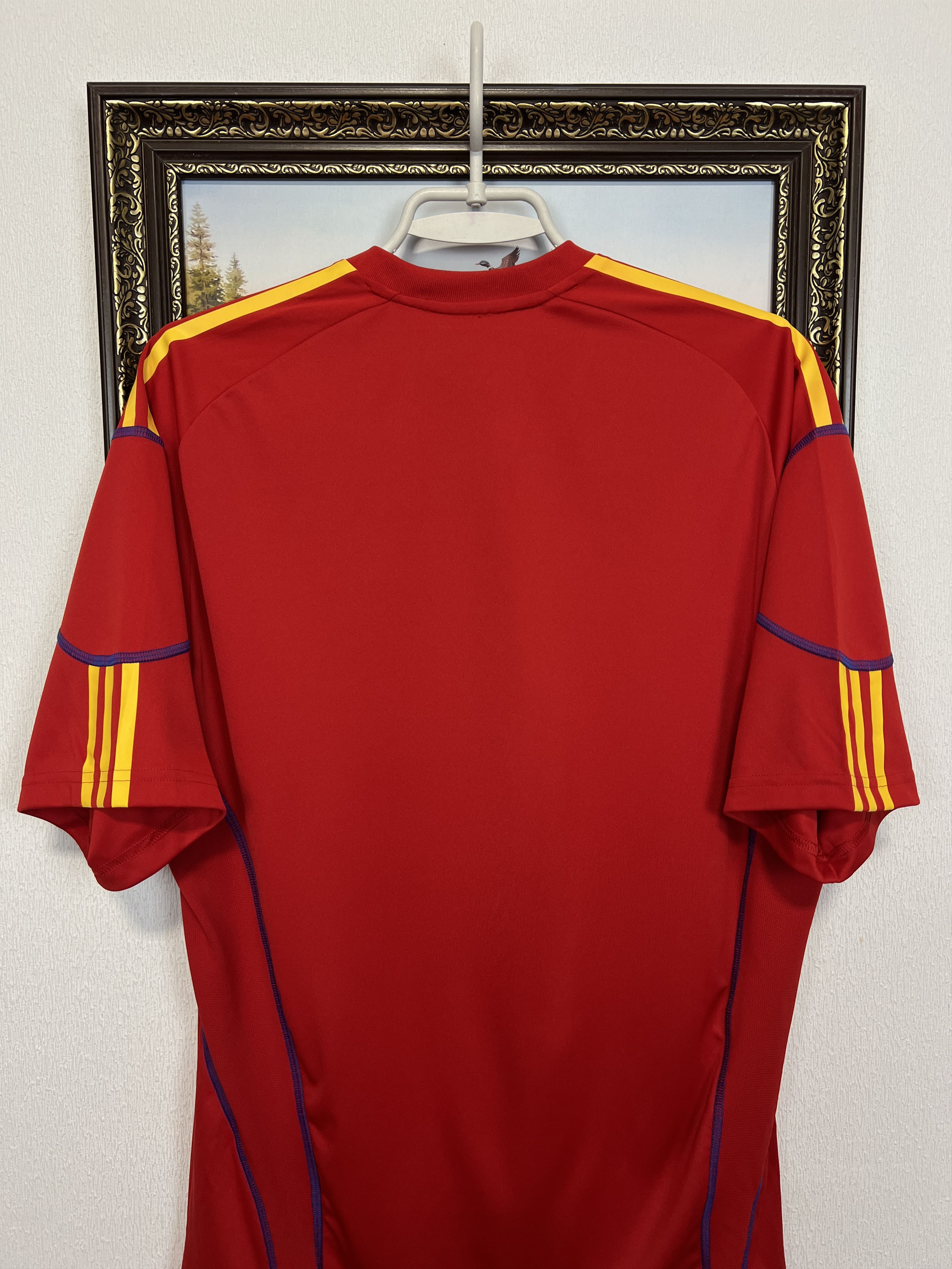 Adidas Romania Away football shirt Soccer Jersey Nationa Trikot Size US XL / EU 56 / 4 - 11 Thumbnail