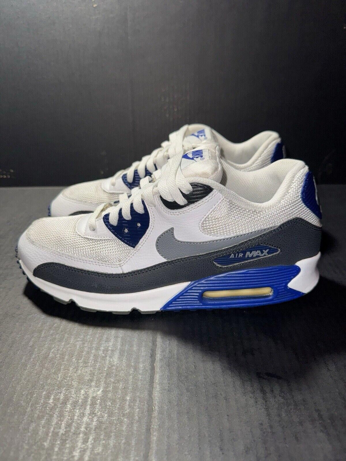 Nike Nike Air Max 90 Essential White Deep Royal 537384-104 Sz 9.5 Size US 9.5 / EU 42-43 - 5 Thumbnail