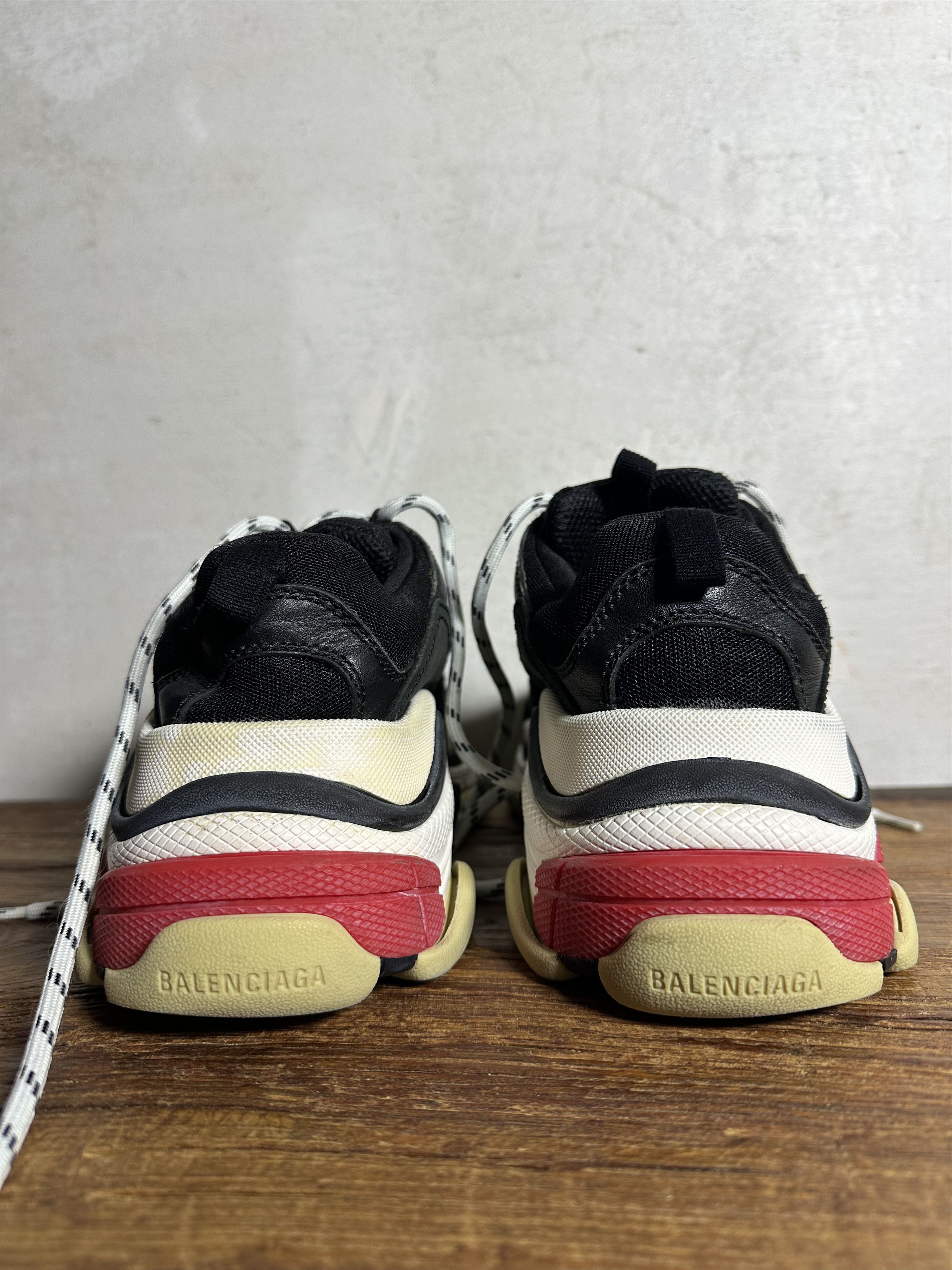 Balenciaga Balenciaga Triple S Black Red White Size US 8 / IT 38 - 5 Thumbnail
