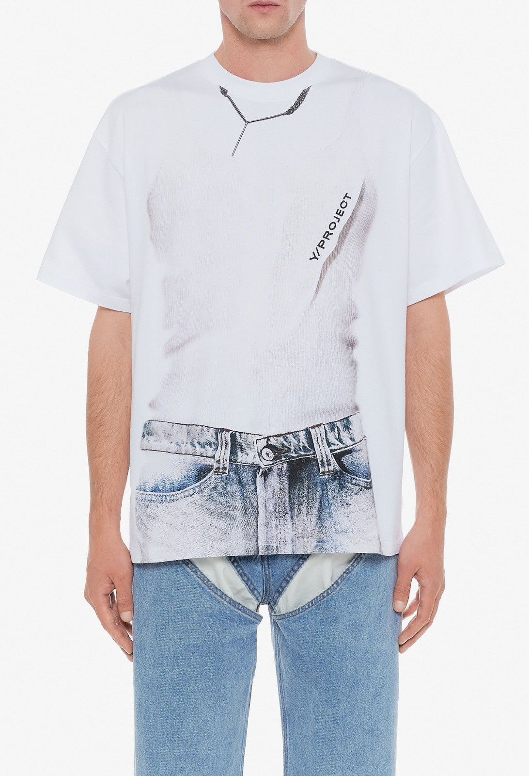 Last Size Y/Project Trompe L’oeil Graphic Print T-Shirt