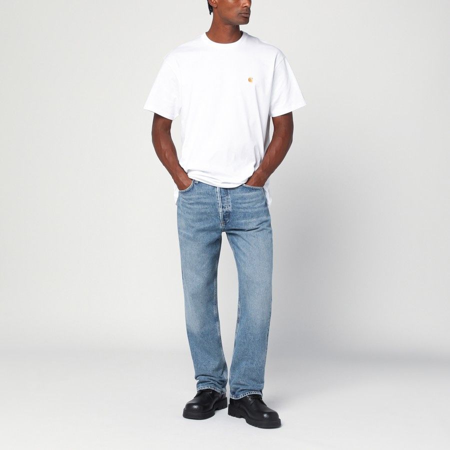 Agolde o1d2blof1025 Jeans in Light Blue Size US 33 - 2 Thumbnail