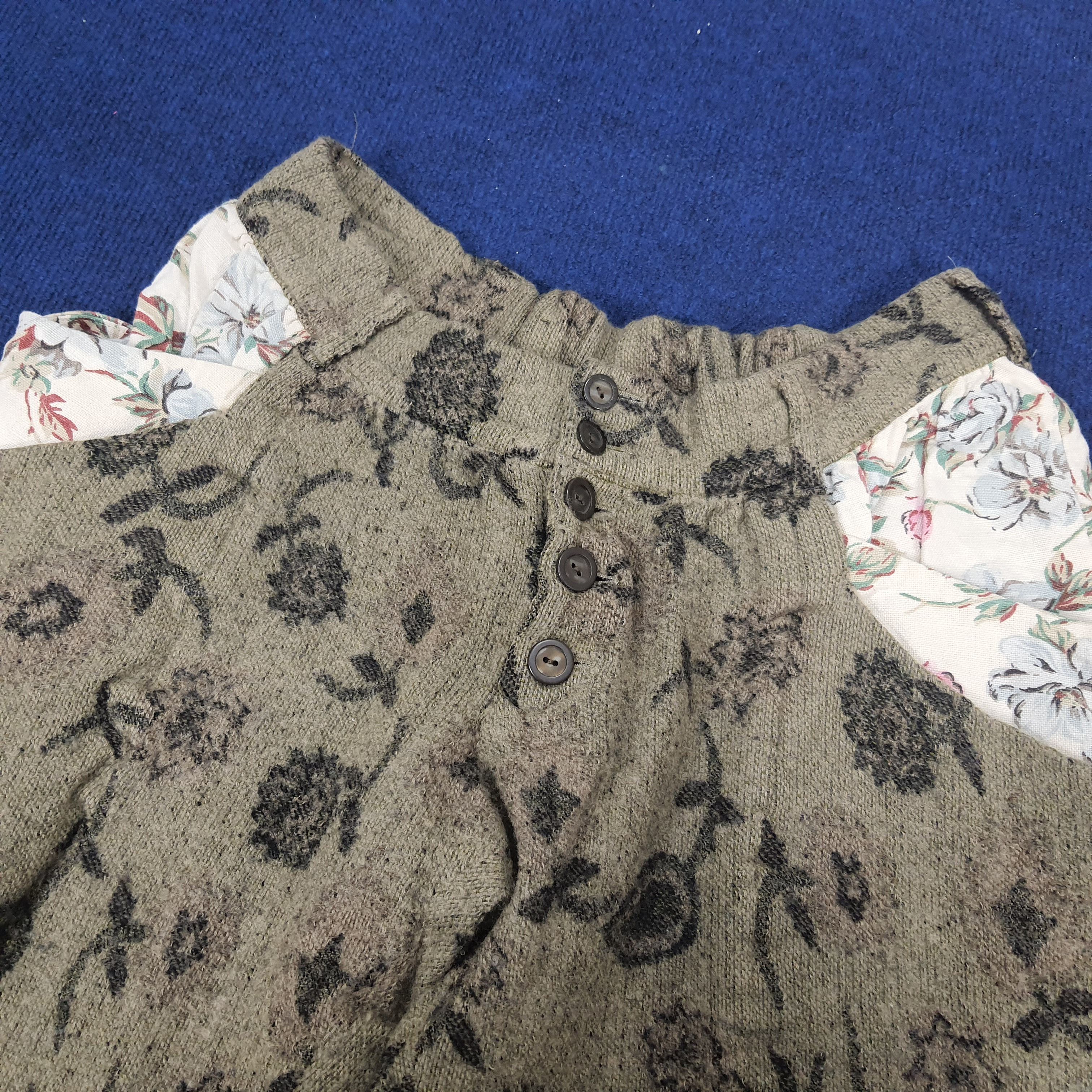 Japanese Brand × Vintage Vintage Pollin Flower Art Sweatpants Size 31" - 2 Thumbnail