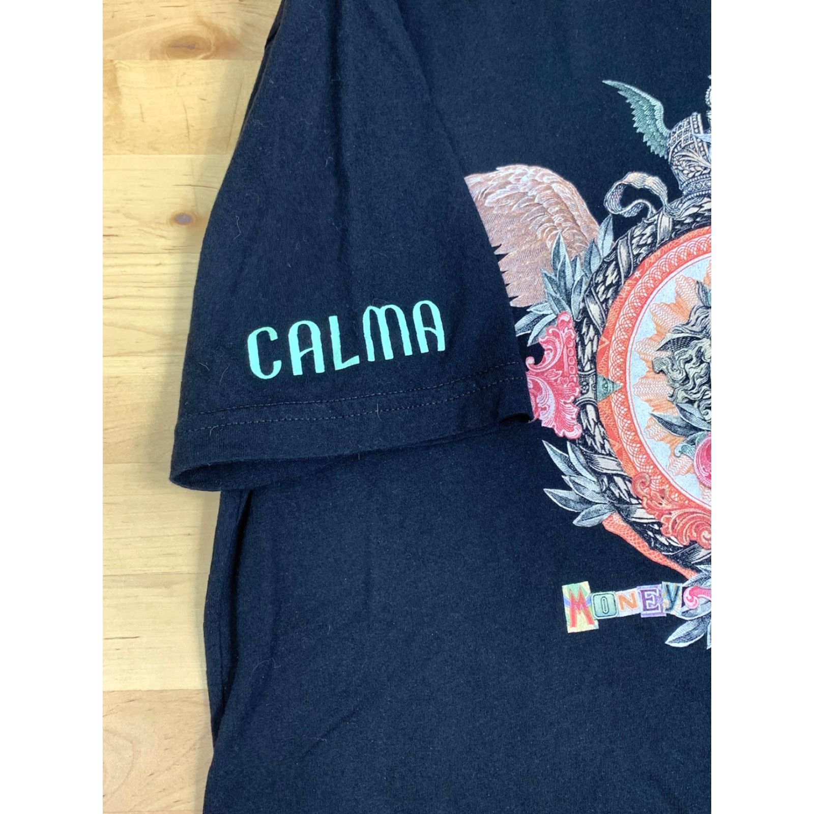 NEXT Next Apparel Money Trees Calma Graphic T Shirt S Black Men Short Sleeve Crew Neck 2135 Size US S / EU 44-46 / 1 - 5 Thumbnail