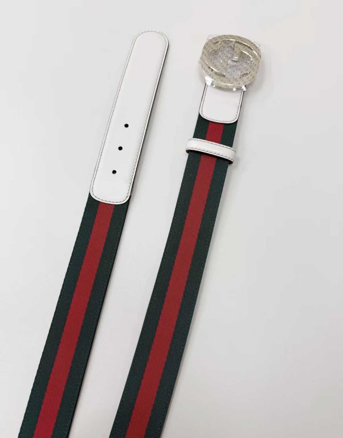 Gucci GUCCI Leather & Canvas Combo Belt J30 Size ONE SIZE - 3 Thumbnail