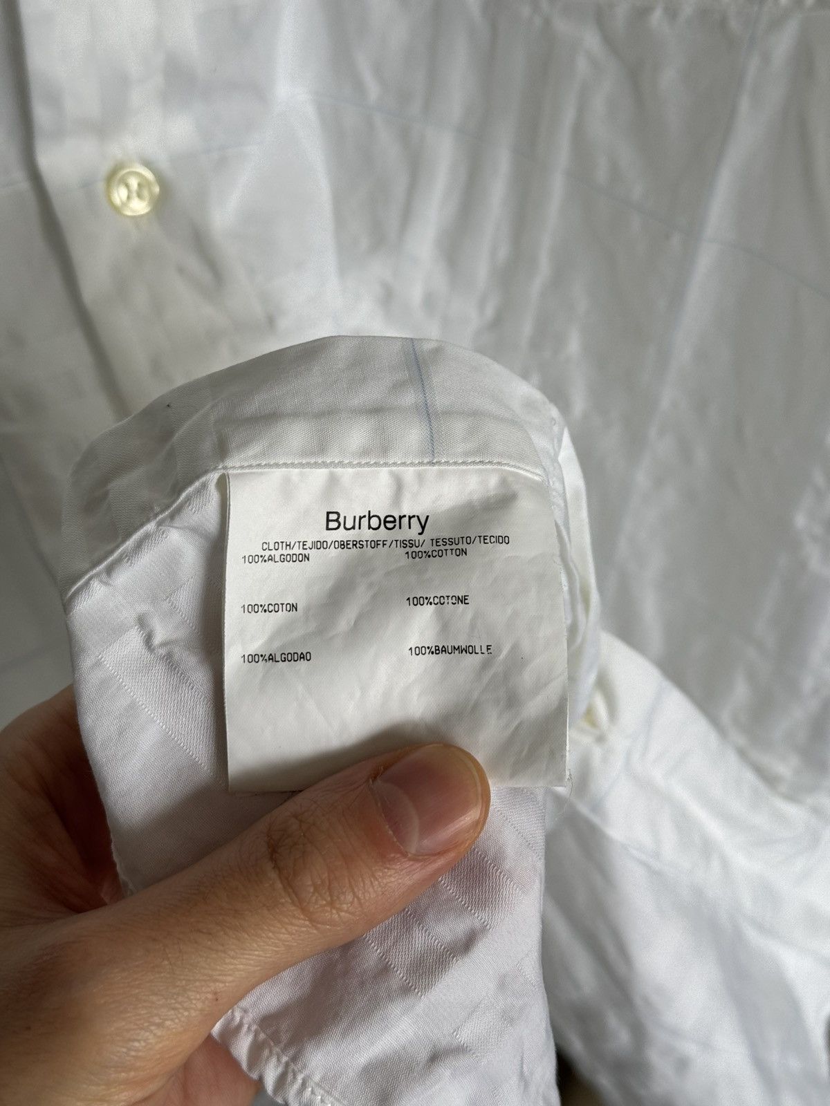 Burberry × Vintage Burberry Whithe shirt 5XL Size US XXL / EU 58 / 5 - 8 Thumbnail