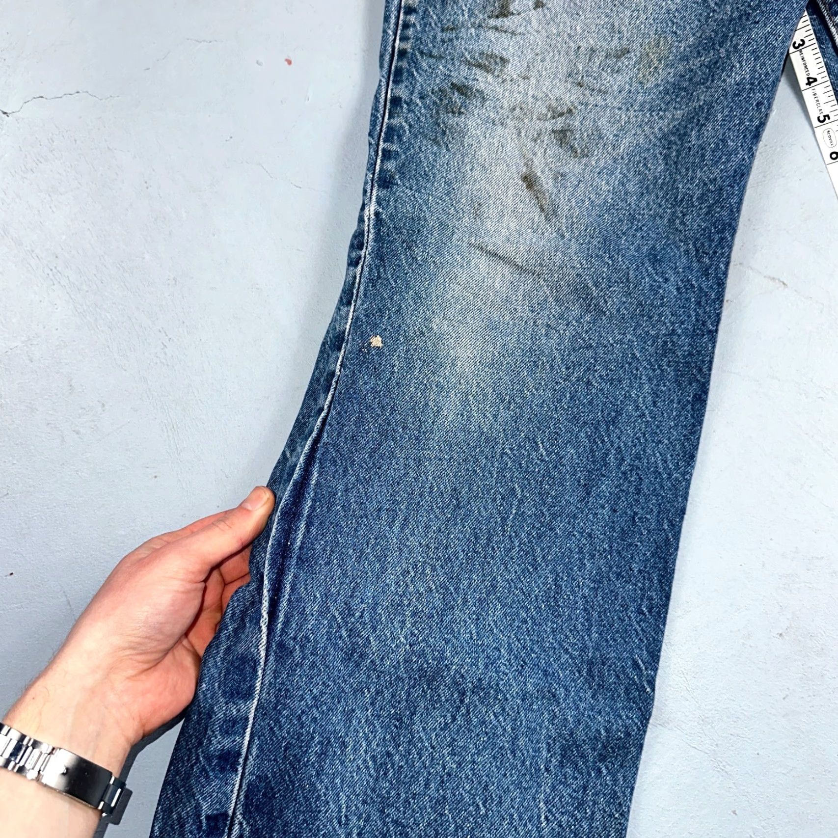 Levi's Levi's Levi's 517 Jeans Vintage 80s USA Orange Tab Bootcut Flare Blue 34x28 Men Jeans Size US 34 / EU 50 - 7 Thumbnail