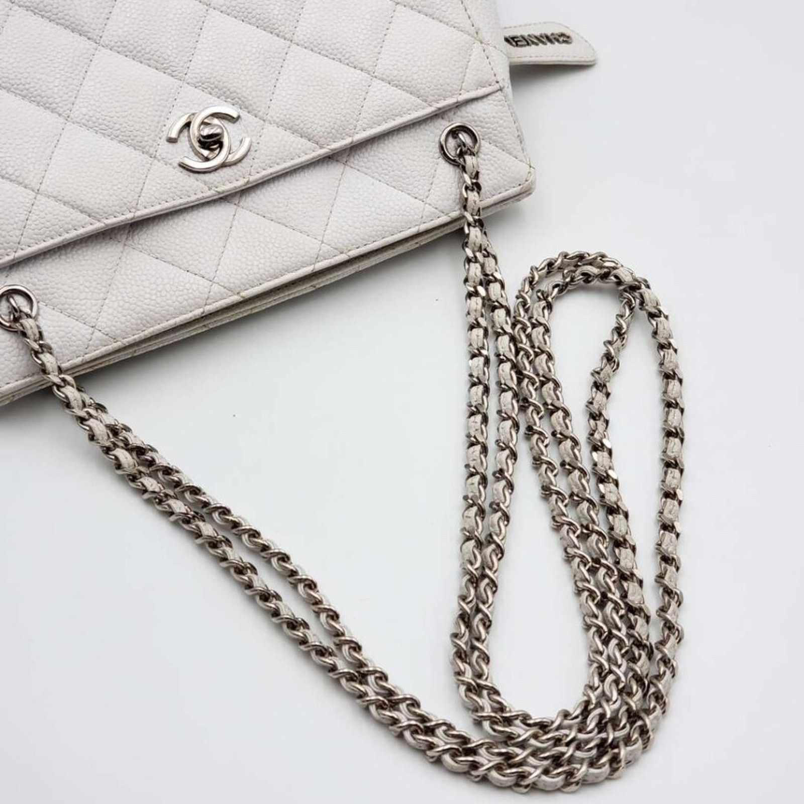 Chanel AUthentic CHANEL Quilted Matelasse CC Logo Caviar Skin Chain Size ONE SIZE - 7 Thumbnail